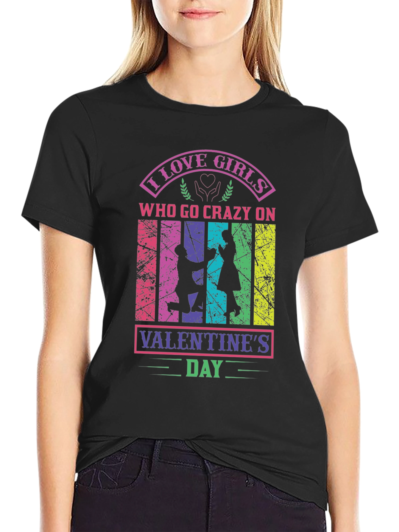 I Love Girls Valentines Day Graphic Tee