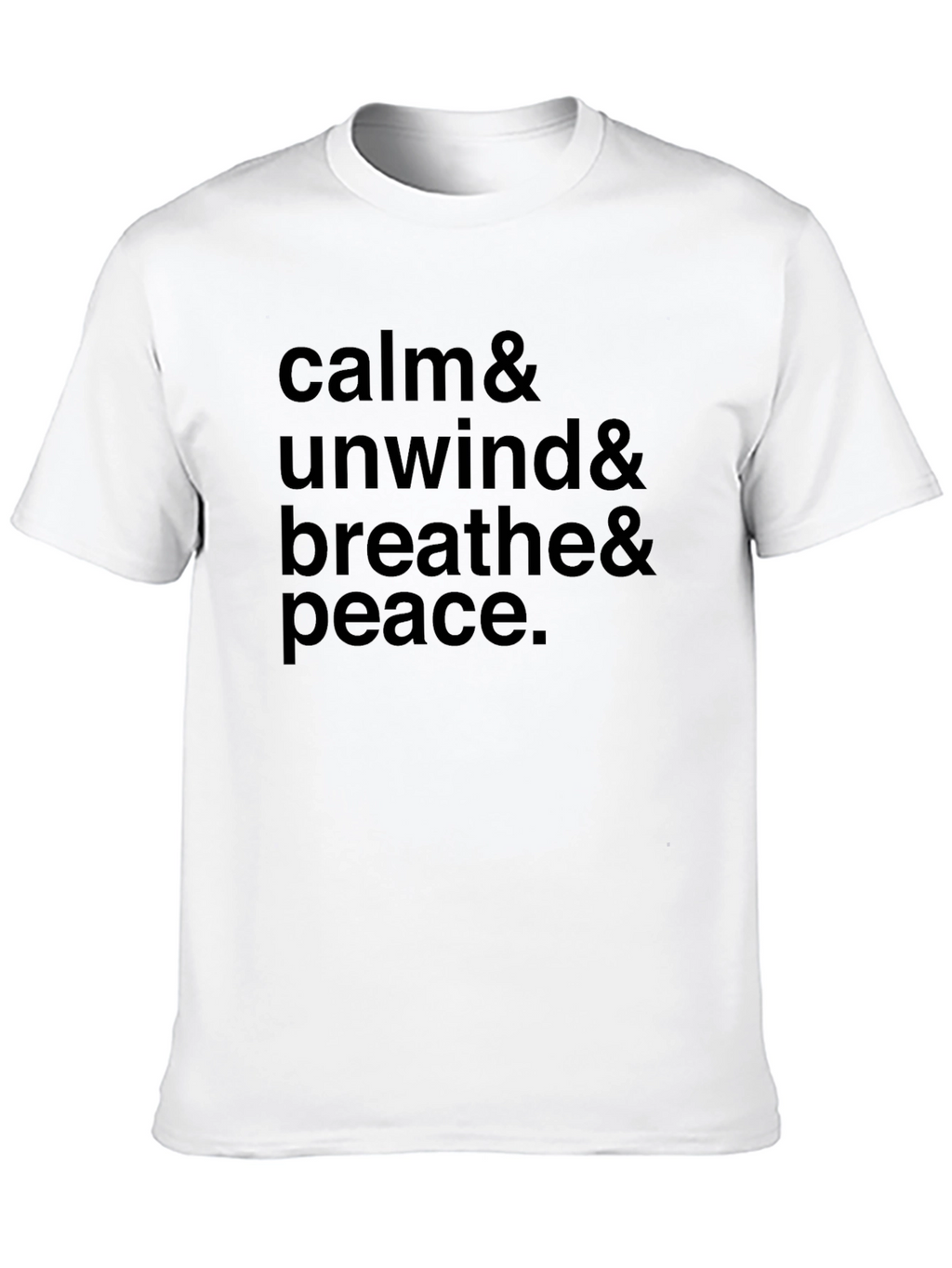 Calm & Unwind Graphic Black T-Shirt