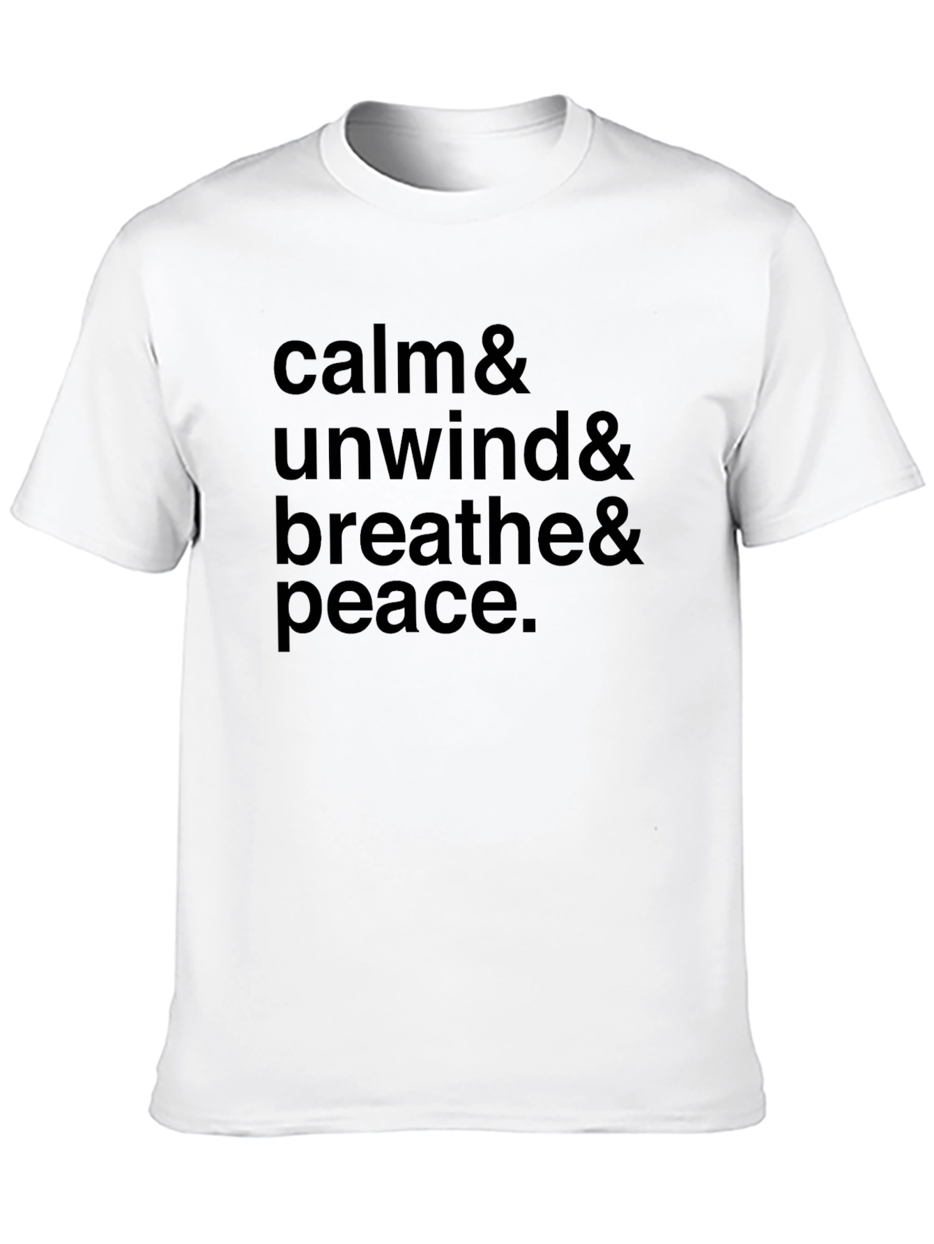 Calm & Unwind Graphic Black T-Shirt