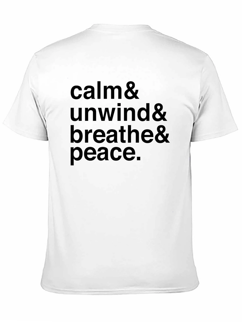 Calm & Unwind Graphic Black T-Shirt