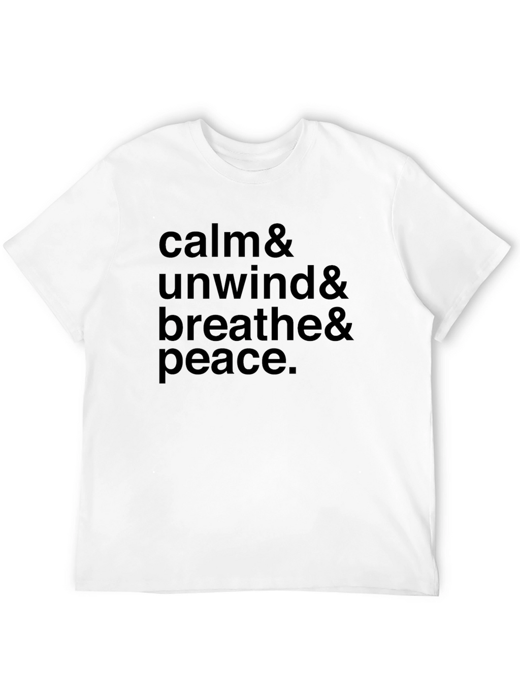 Calm & Unwind Graphic Black T-Shirt