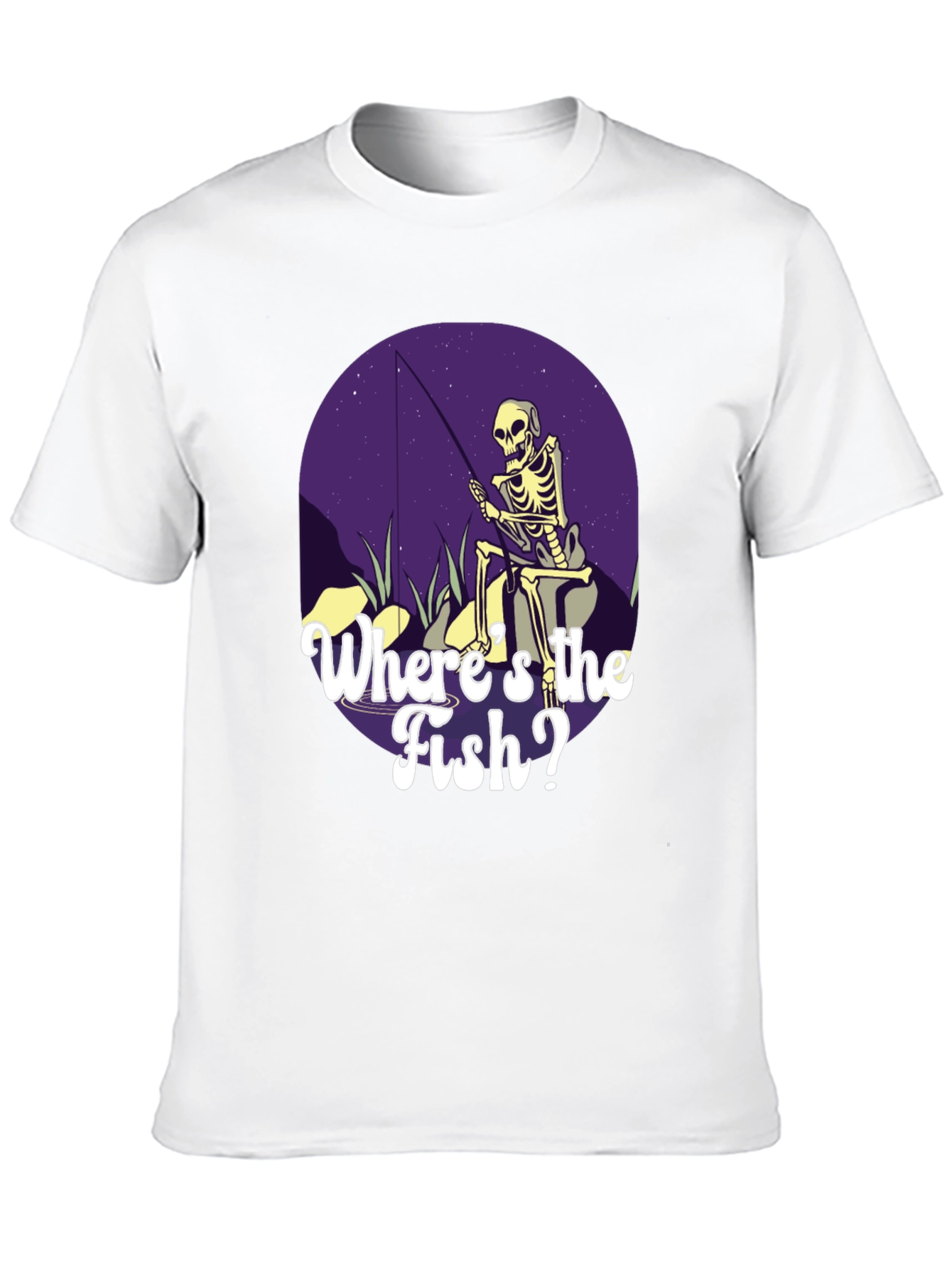 Skeleton Fishing T-Shirt - Wheres the Fish?