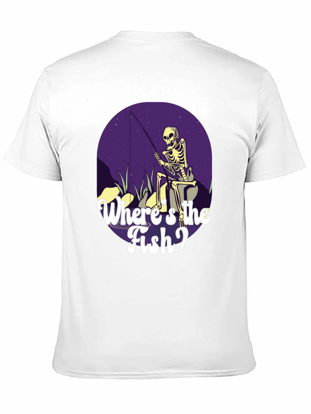 Skeleton Fishing T-Shirt - Wheres the Fish?
