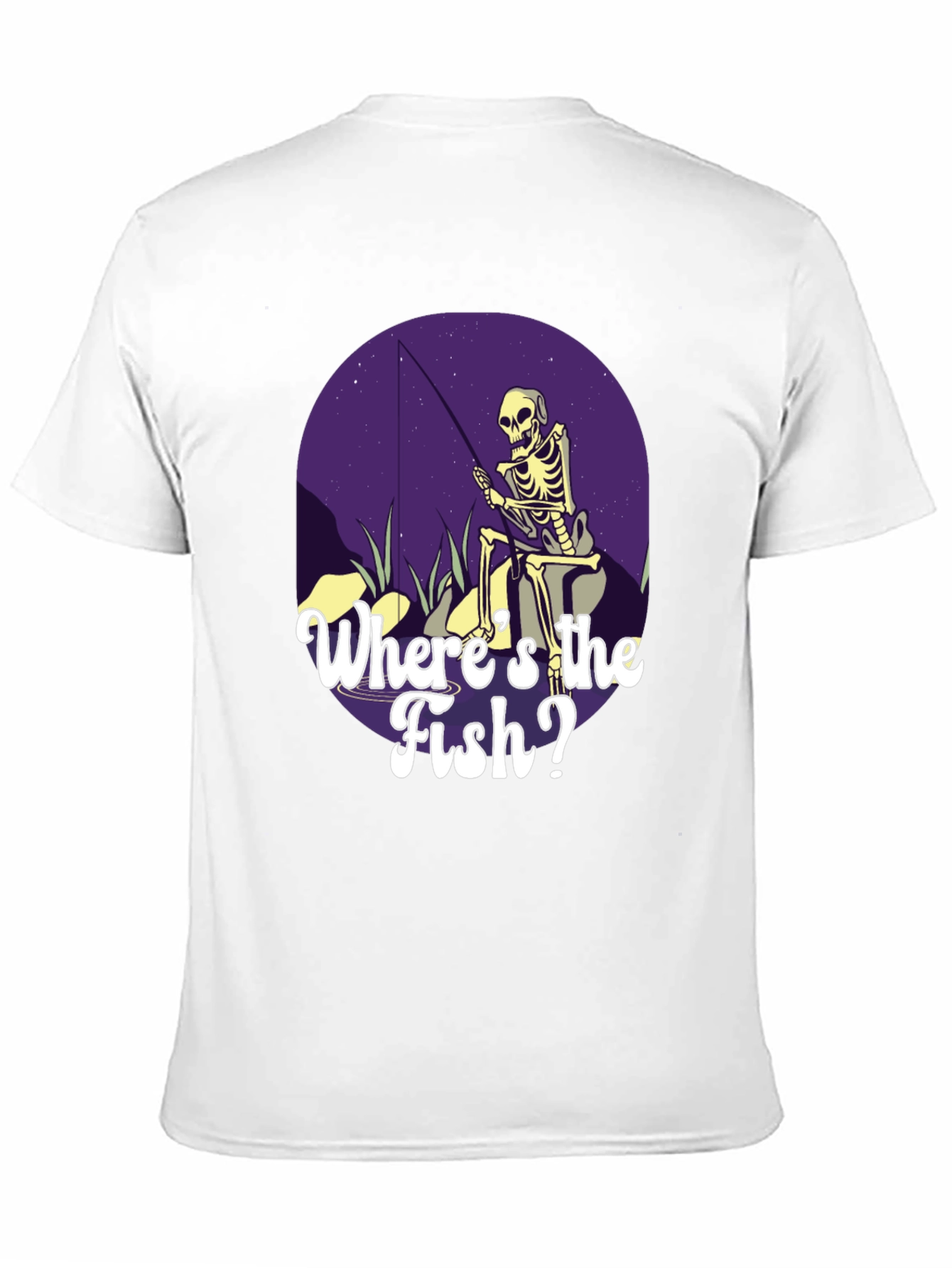 Skeleton Fishing T-Shirt - Wheres the Fish?