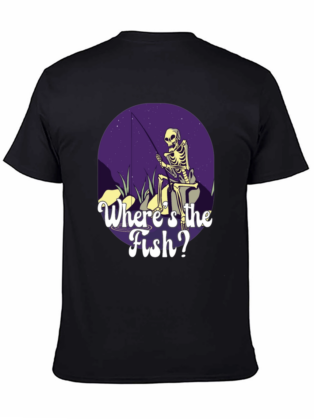Skeleton Fishing T-Shirt - Wheres the Fish?