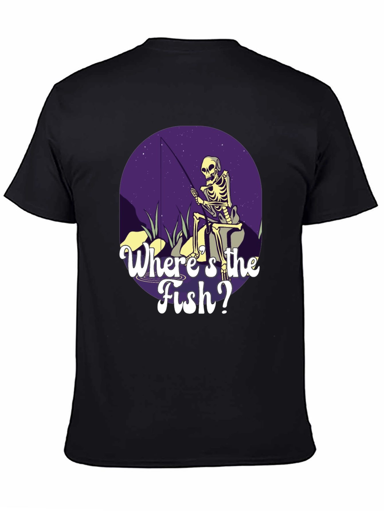 Skeleton Fishing T-Shirt - Wheres the Fish?