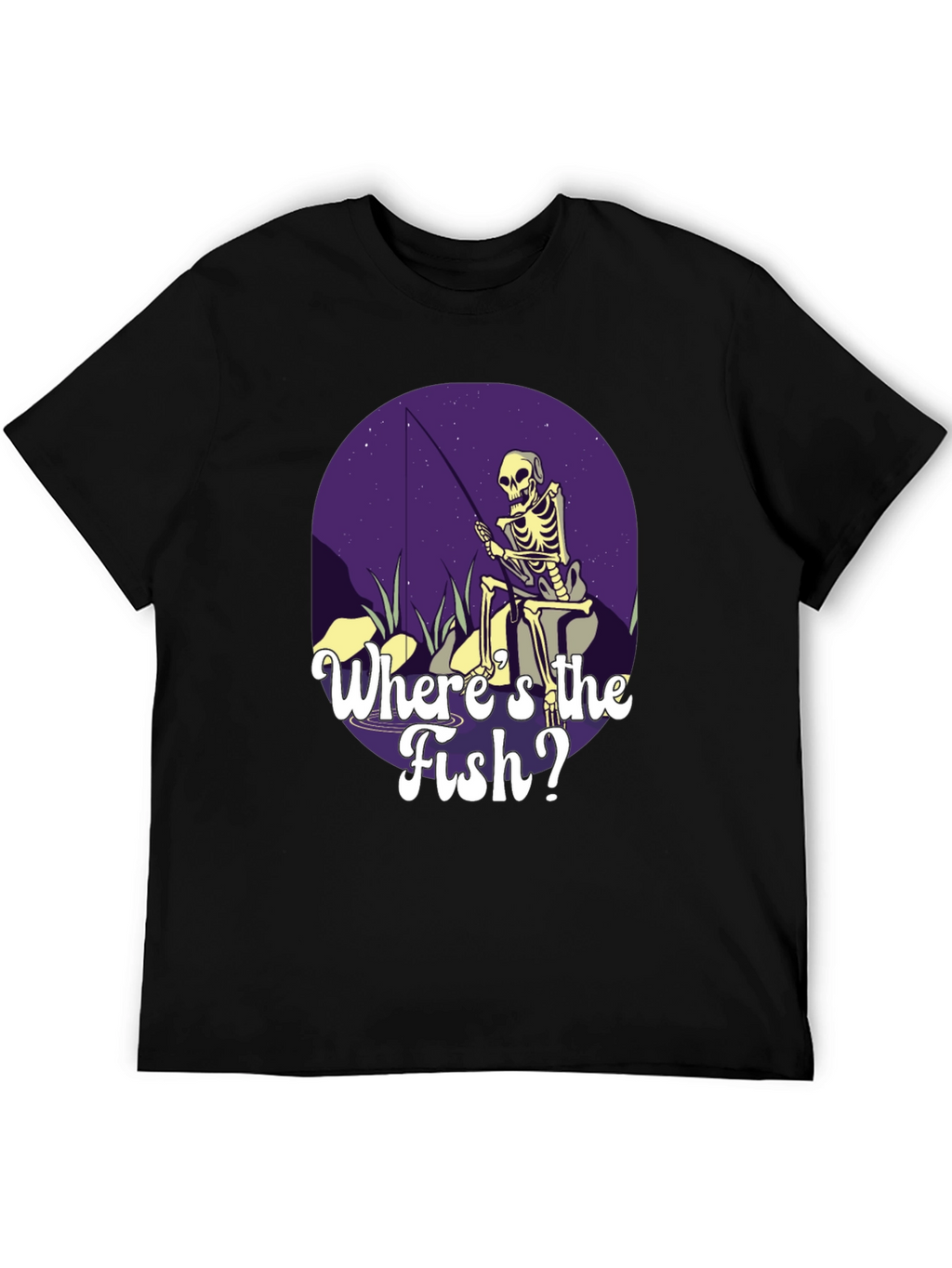 Skeleton Fishing T-Shirt - Wheres the Fish?