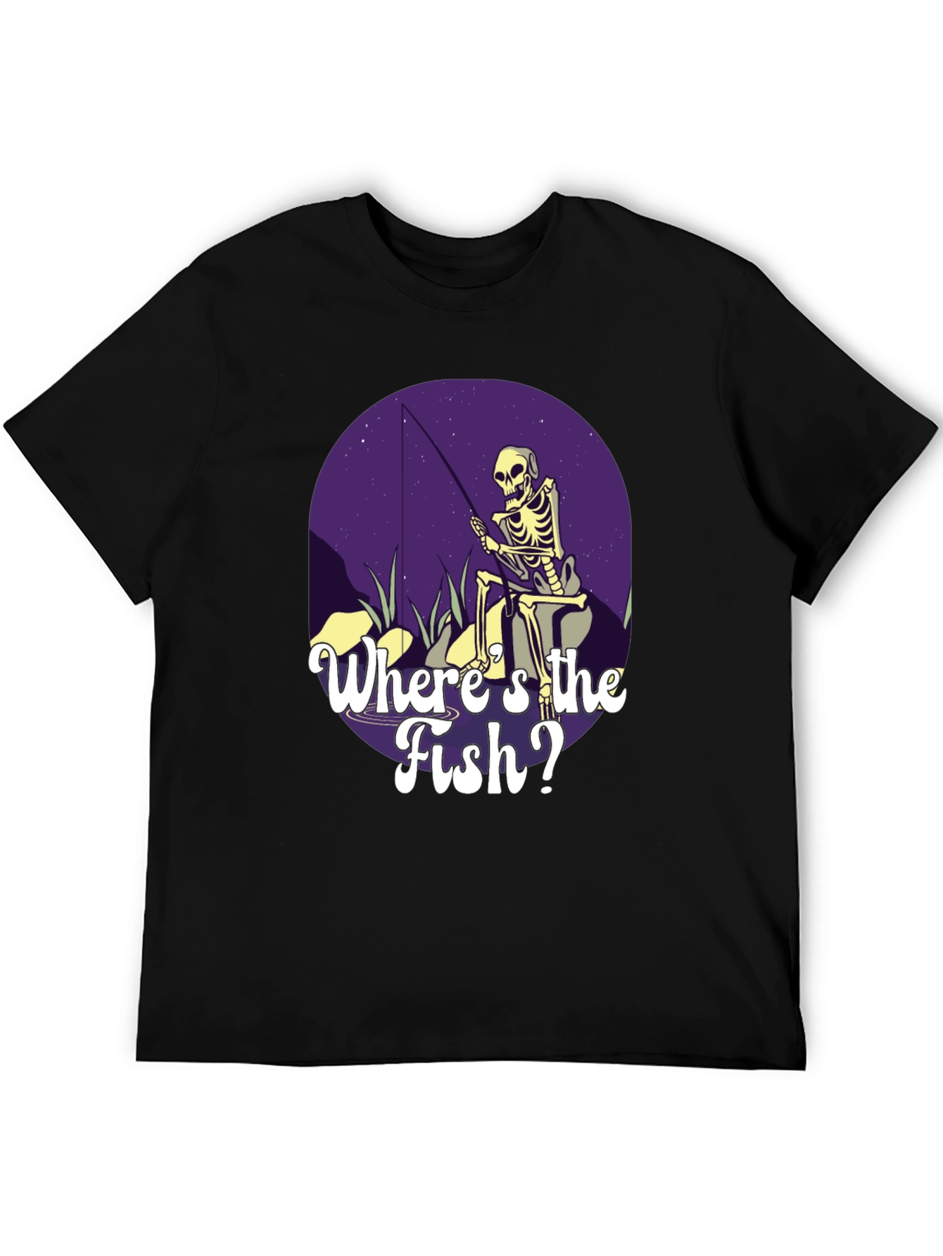 Skeleton Fishing T-Shirt - Wheres the Fish?