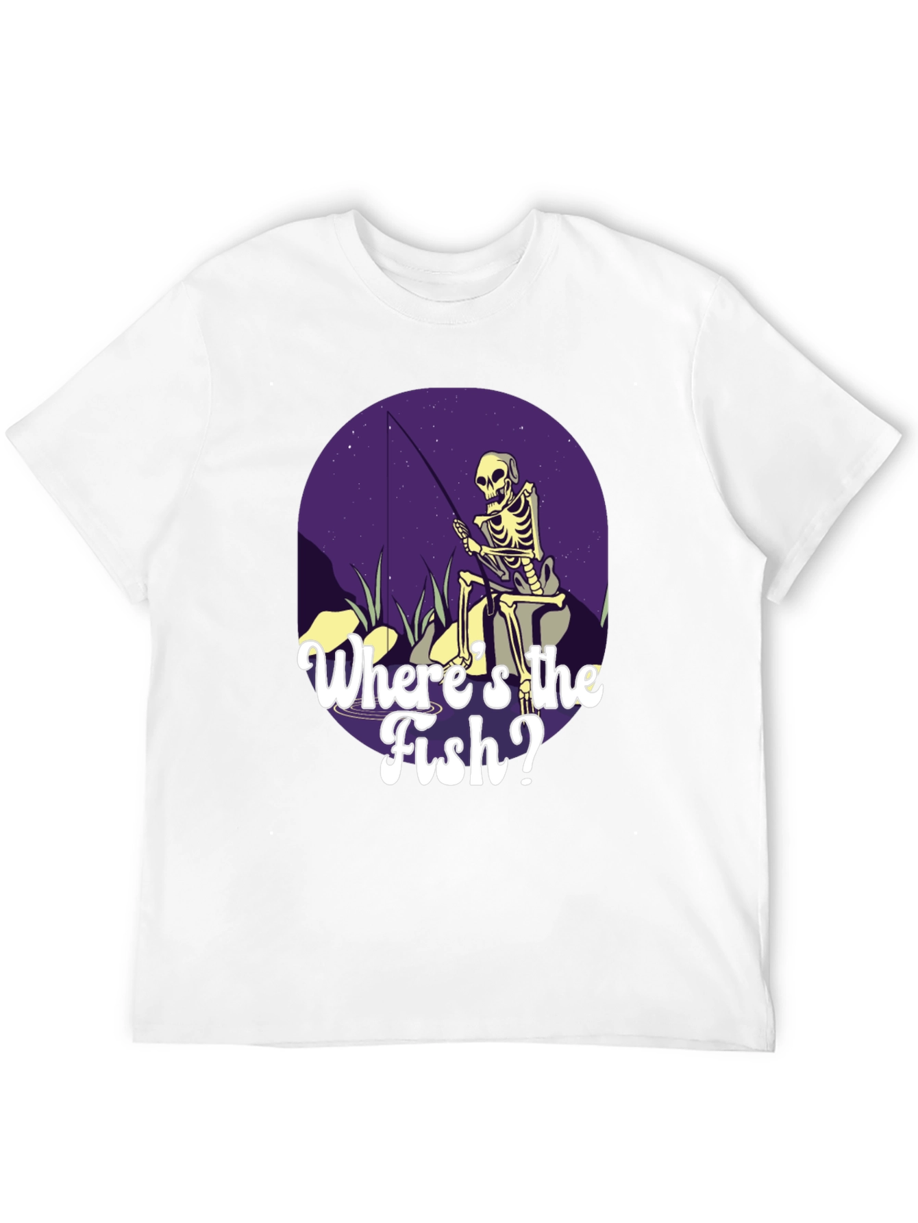 Skeleton Fishing T-Shirt - Wheres the Fish?