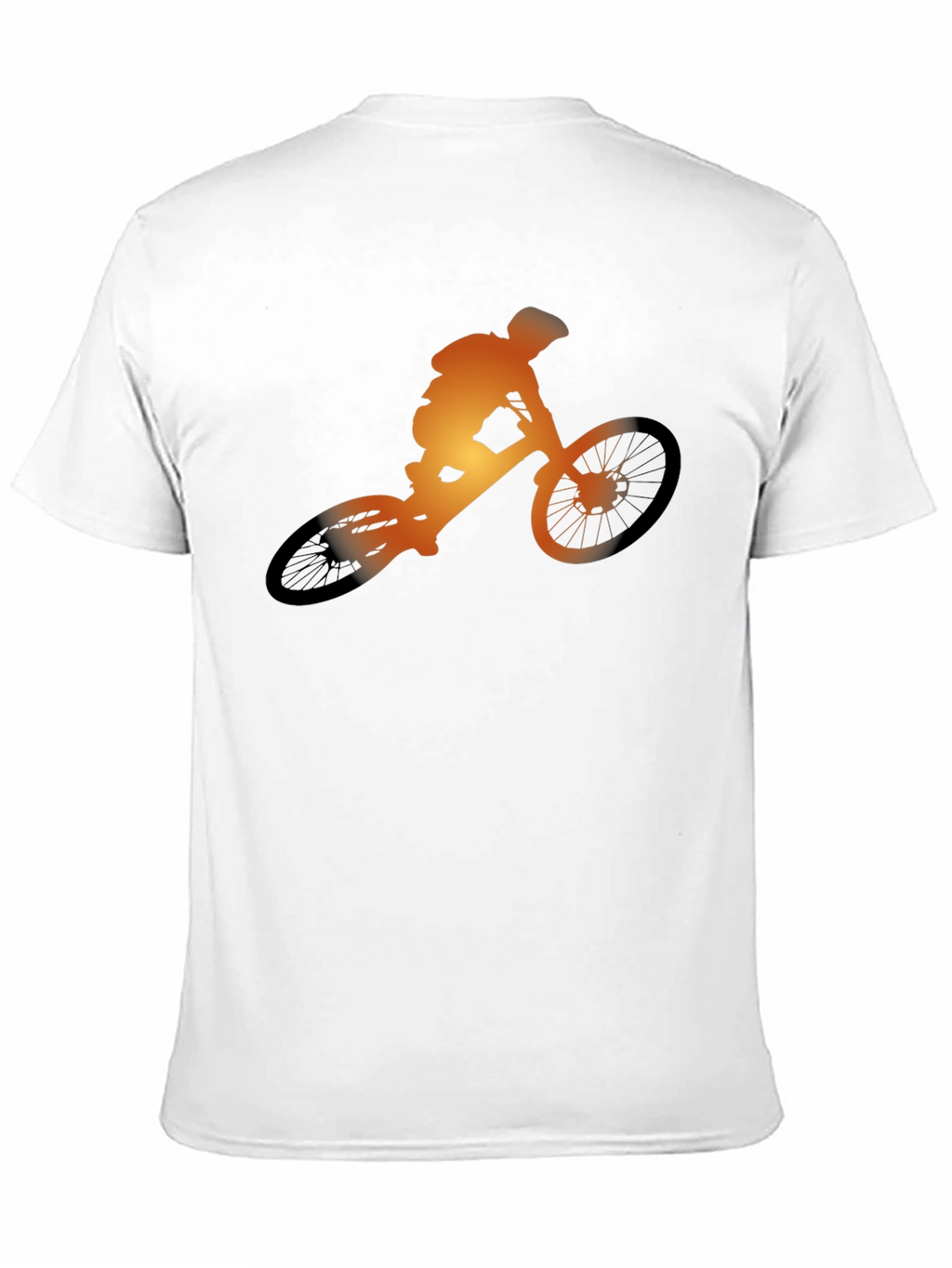 Mountain Biker Silhouette Graphic Tee