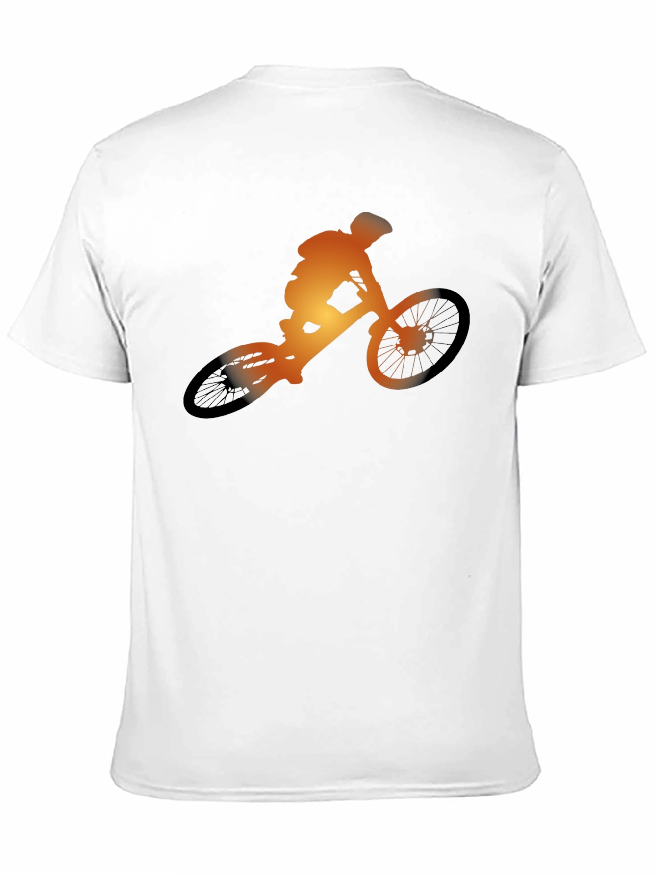 Mountain Biker Silhouette Graphic Tee