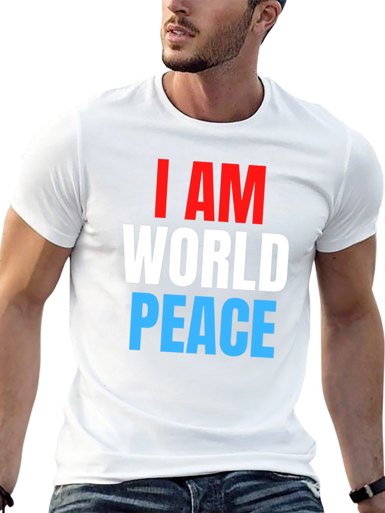 I AM World Peace Black T-Shirt