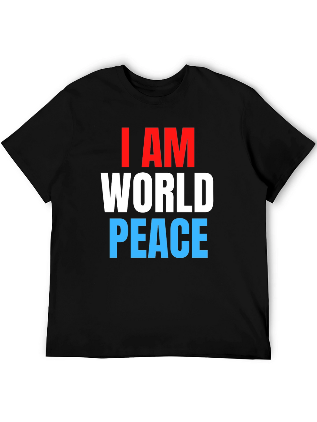 I AM World Peace Black T-Shirt