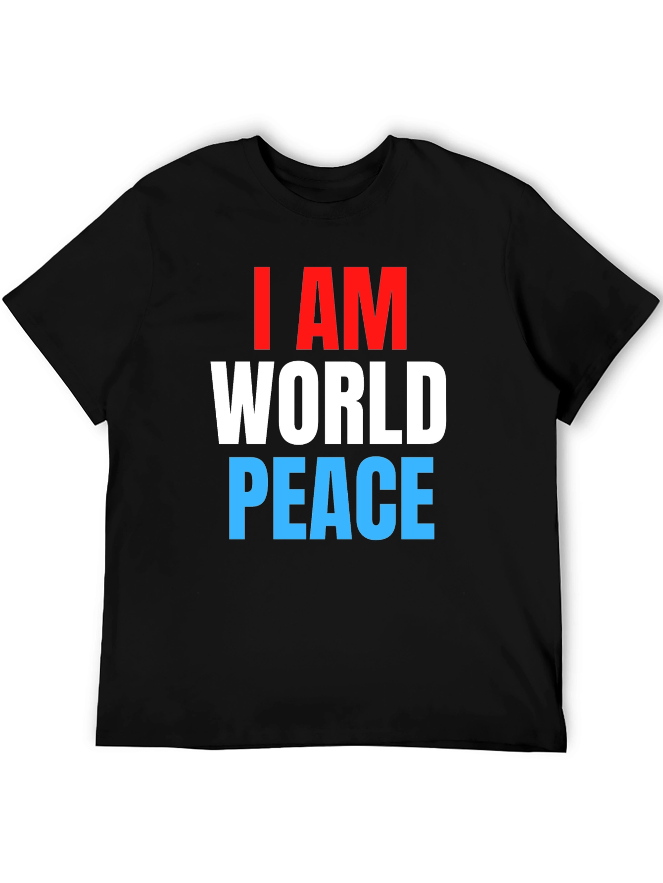 I AM World Peace Black T-Shirt