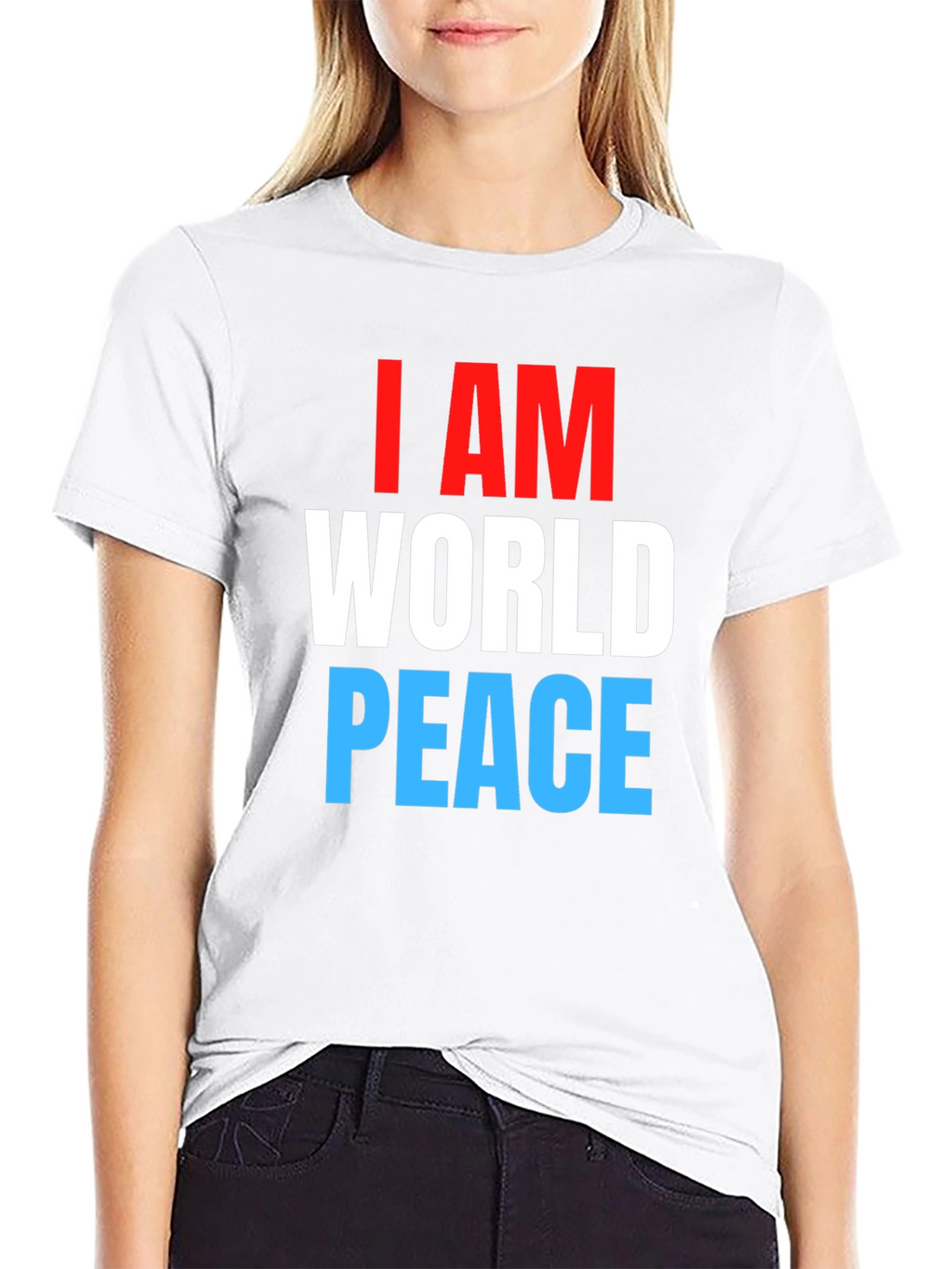 I AM World Peace Black T-Shirt