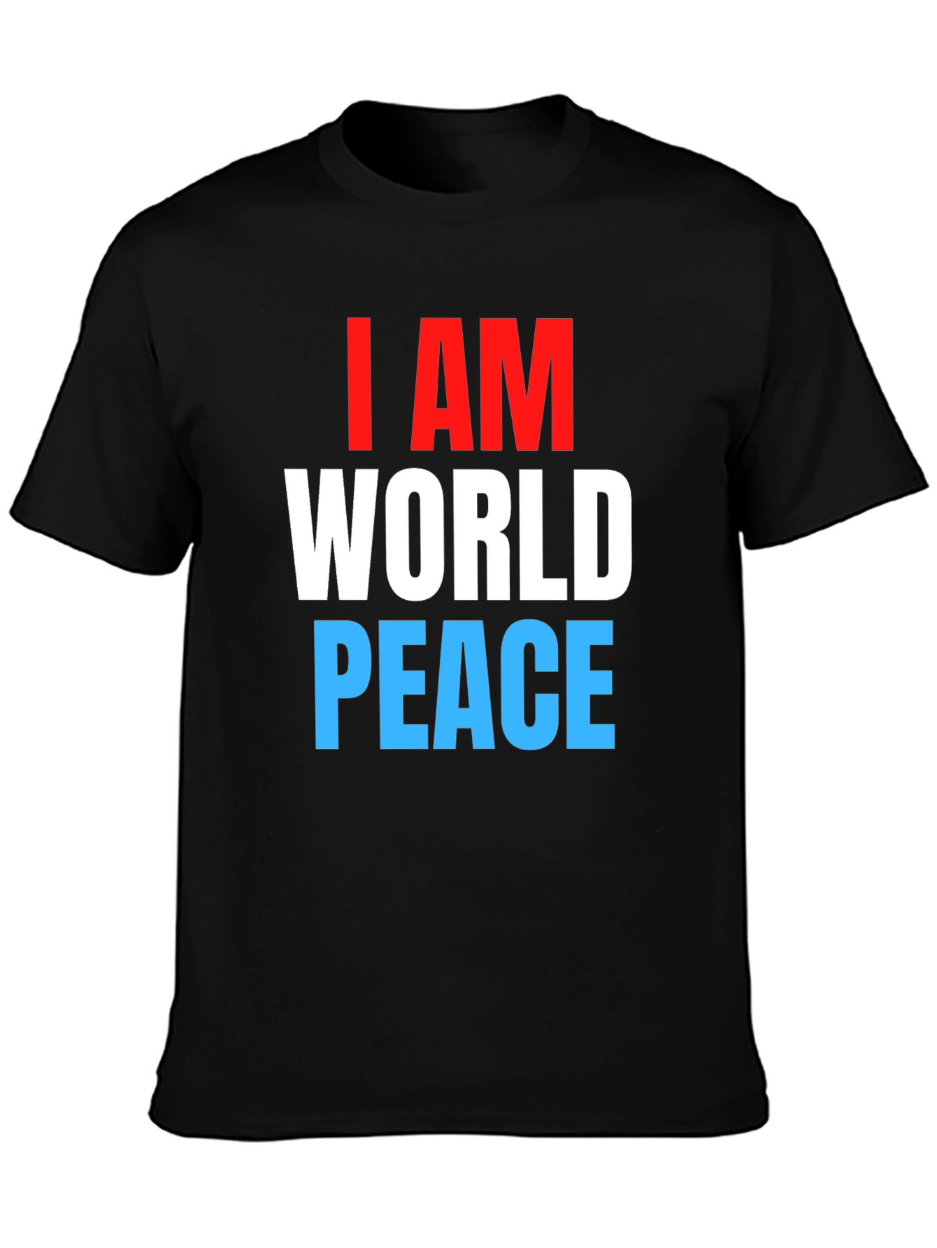 I AM World Peace Black T-Shirt
