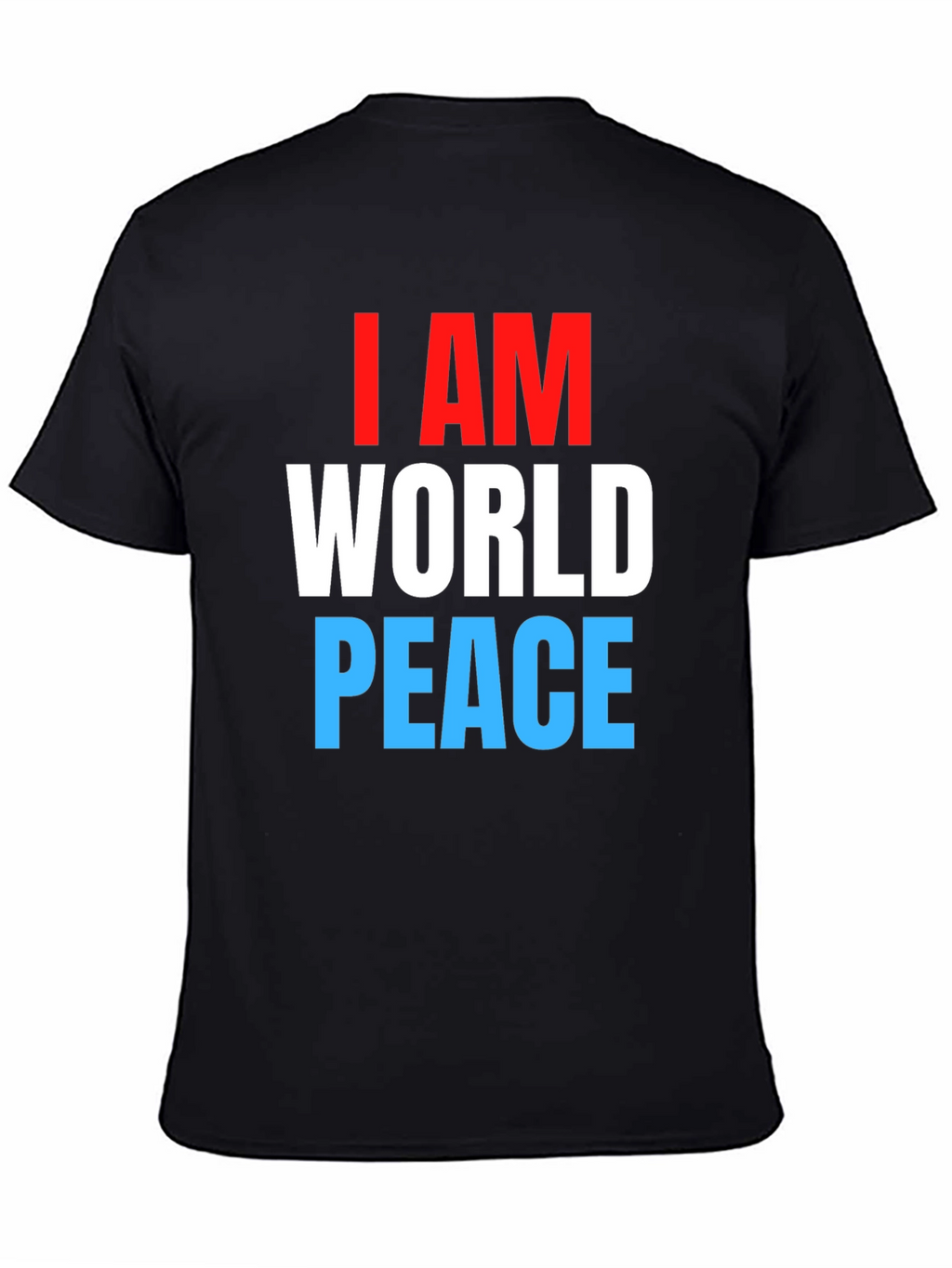 I AM World Peace Black T-Shirt