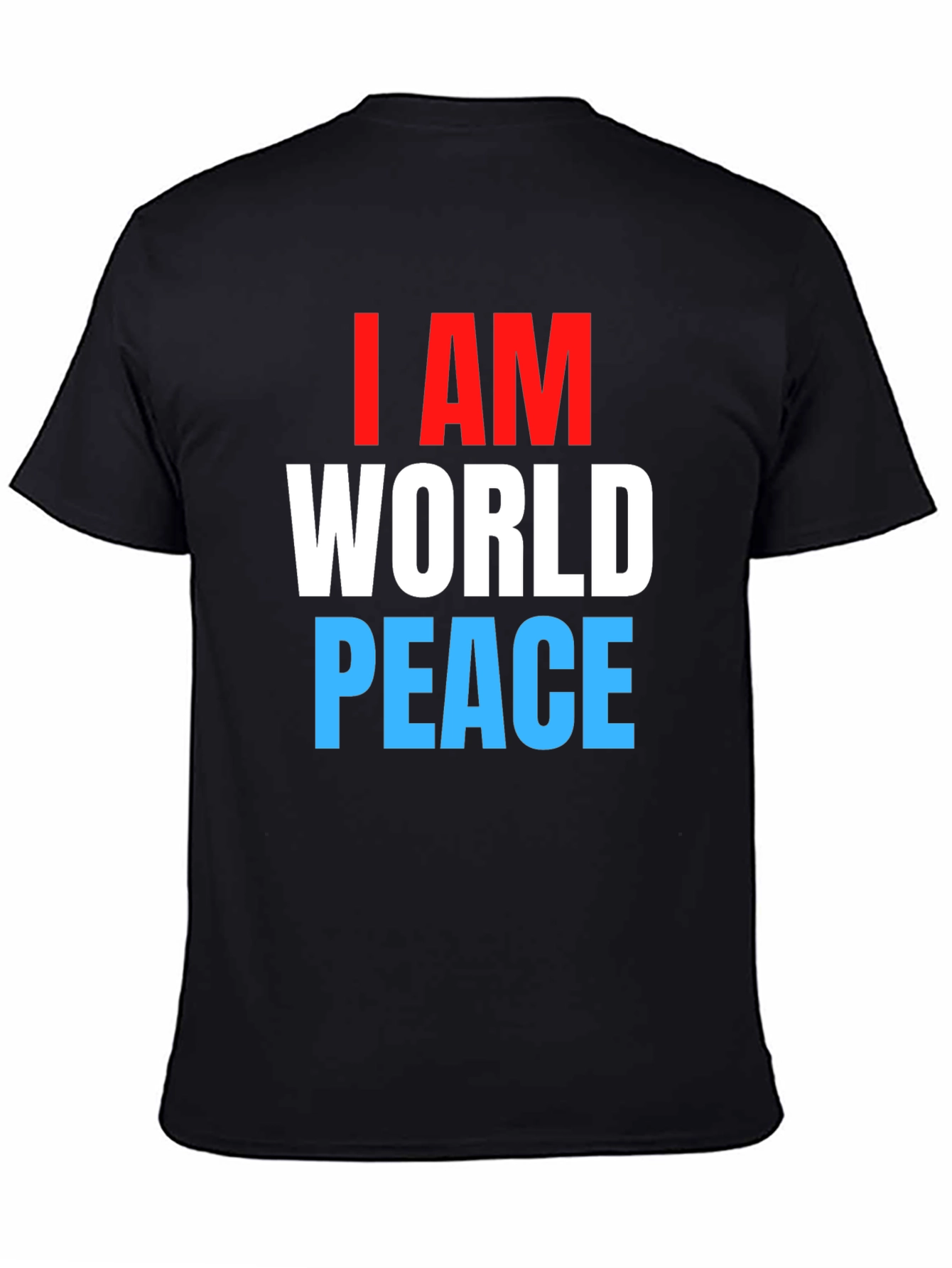 I AM World Peace Black T-Shirt