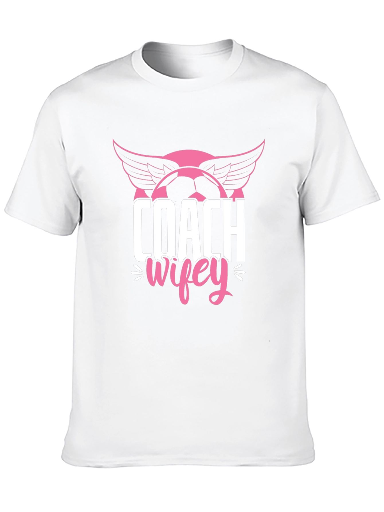Coach Wifey Soccer T-Shirt - Novelty Graphic Tee