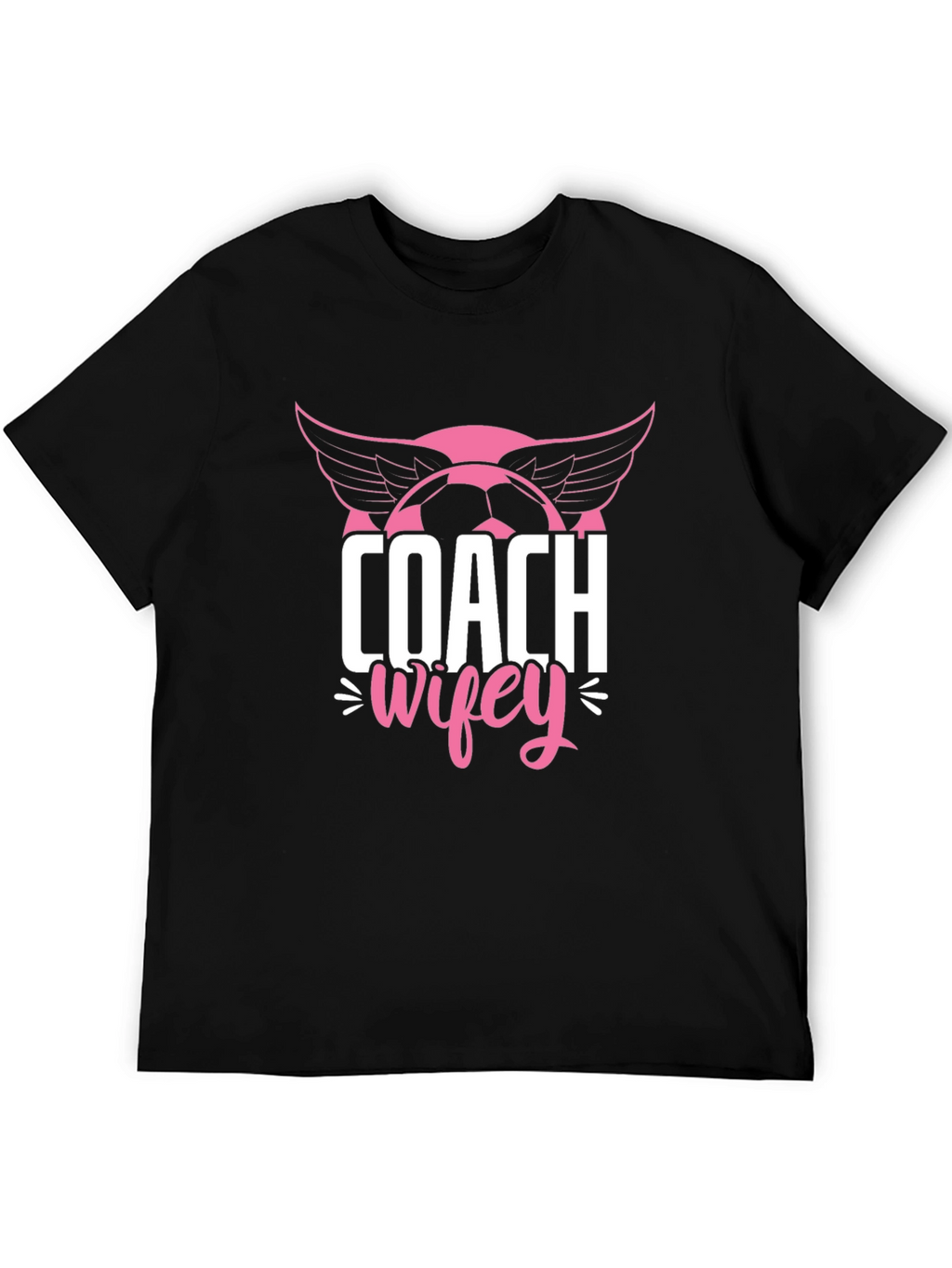 Coach Wifey Soccer T-Shirt - Novelty Graphic Tee