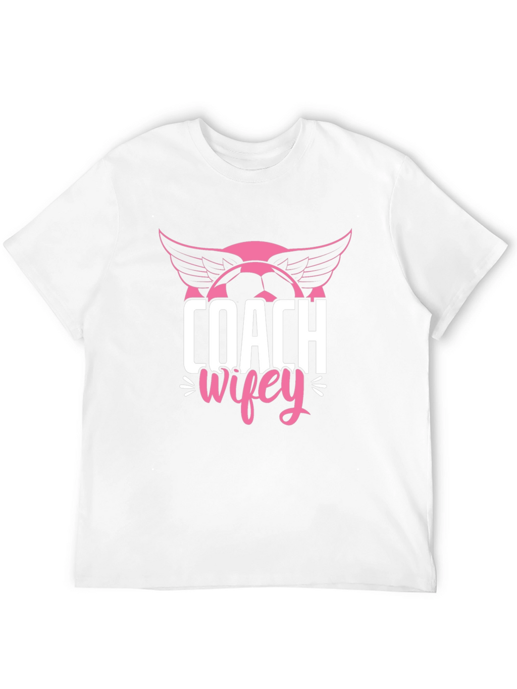 Coach Wifey Soccer T-Shirt - Novelty Graphic Tee