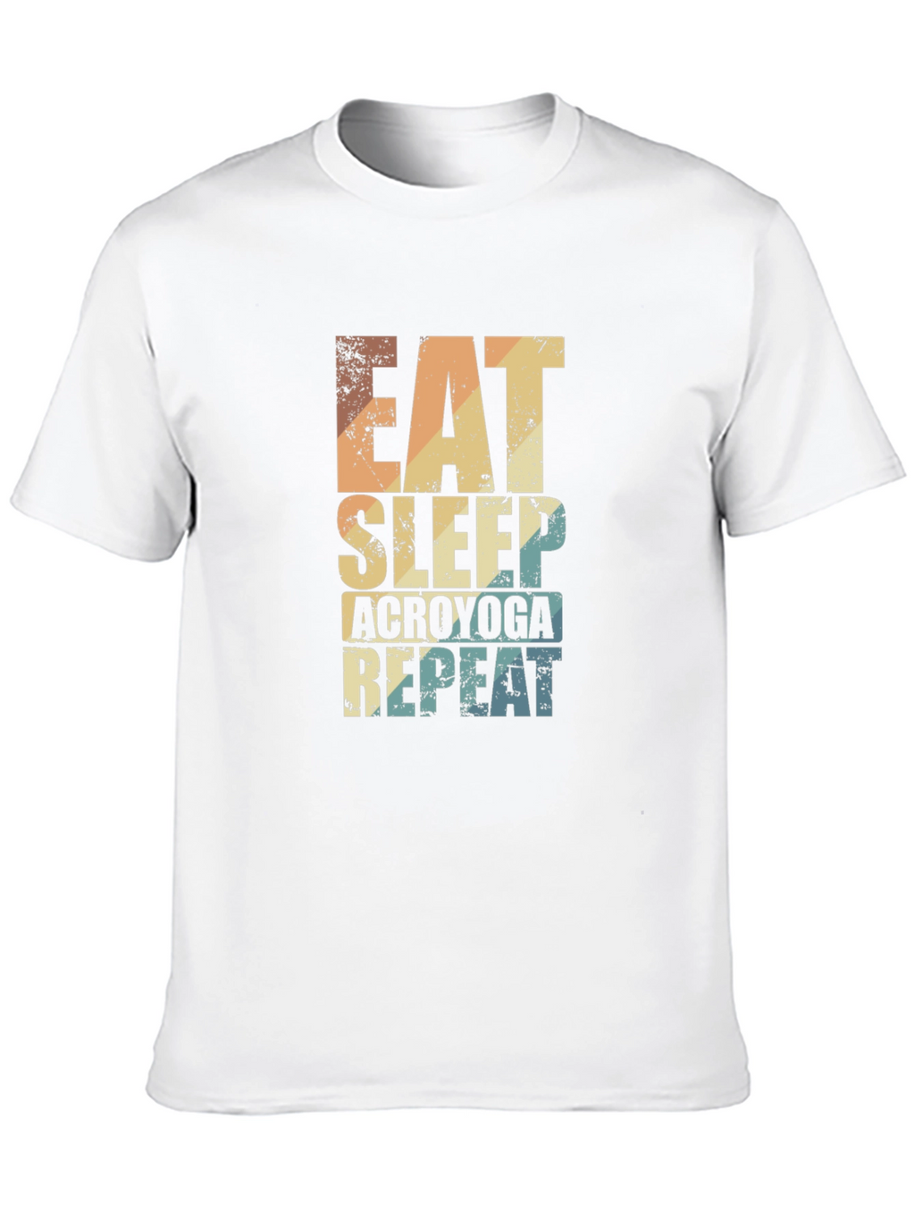 Eat Sleep Acroyoga Repeat T-Shirt - Black