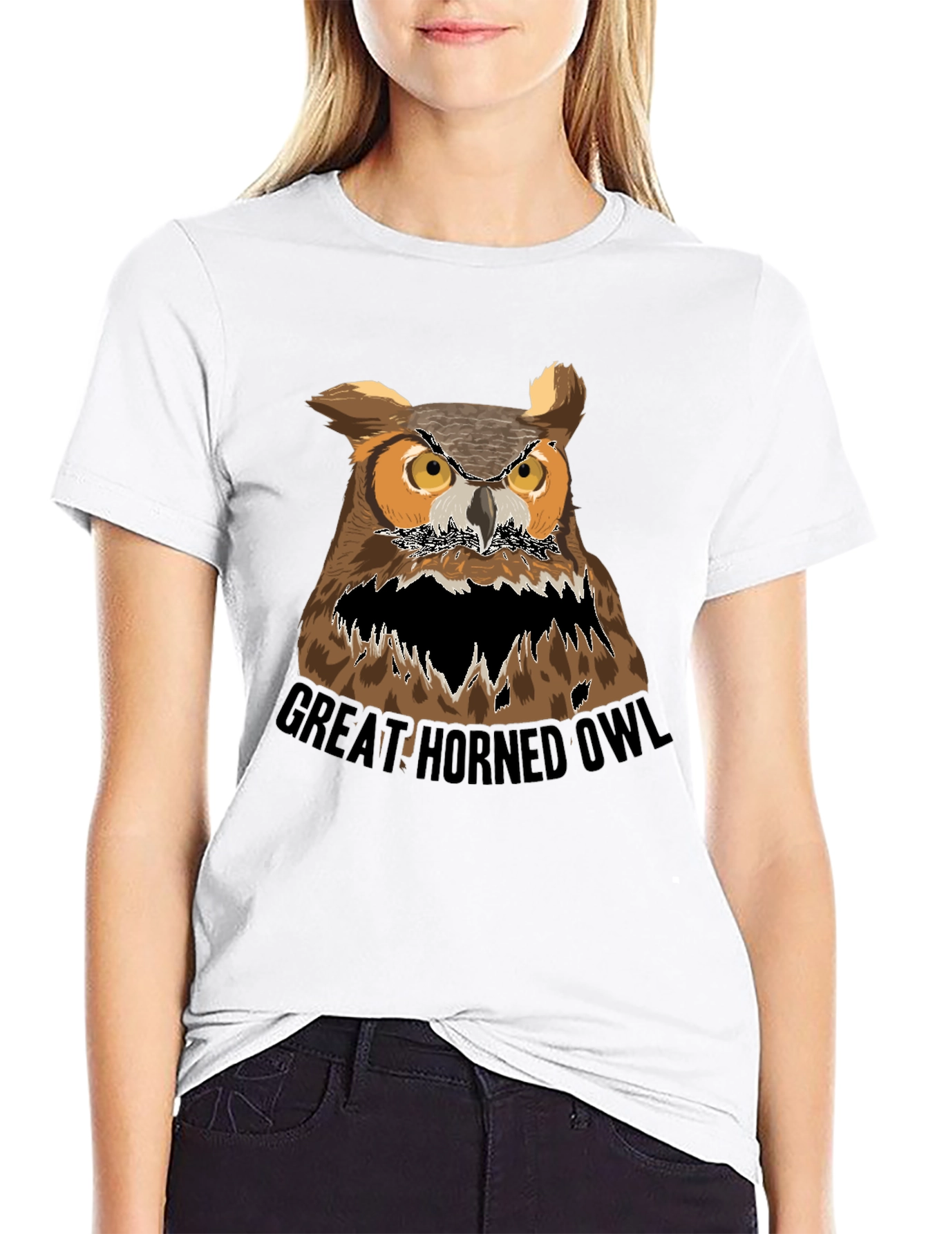 Great Horned Owl Graphic Tee