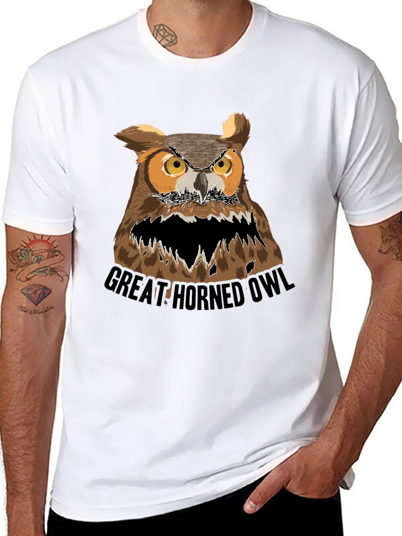 Great Horned Owl Graphic Tee