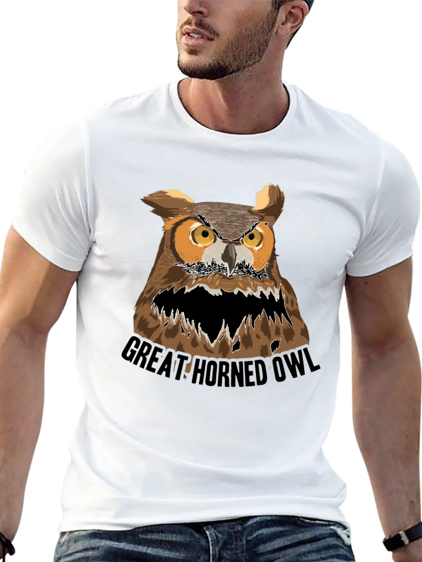 Great Horned Owl Graphic Tee