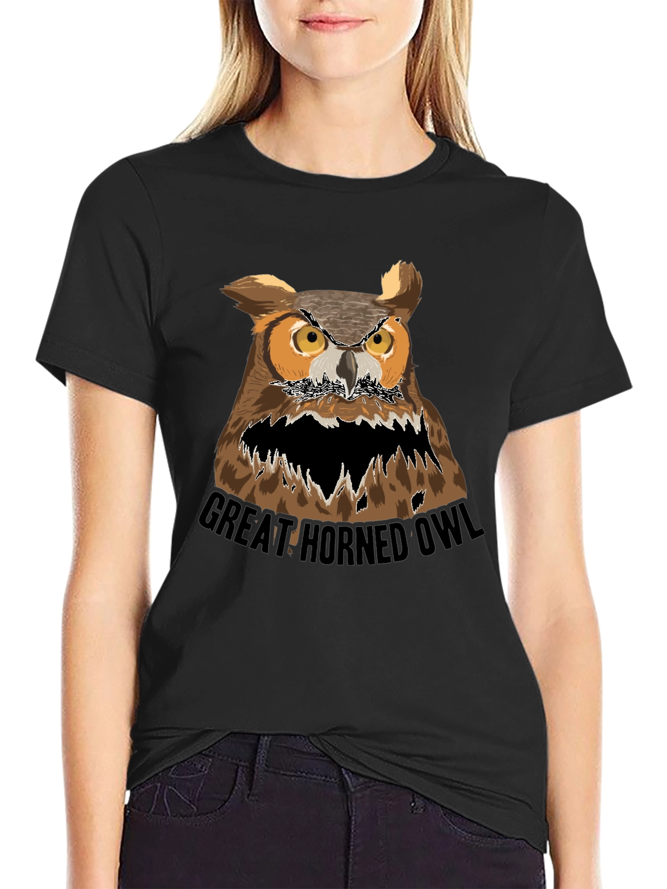Great Horned Owl Graphic Tee