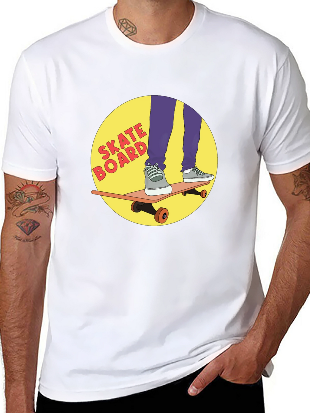 Skateboard Graphic Tee - Cool Skateboarding T-Shirt