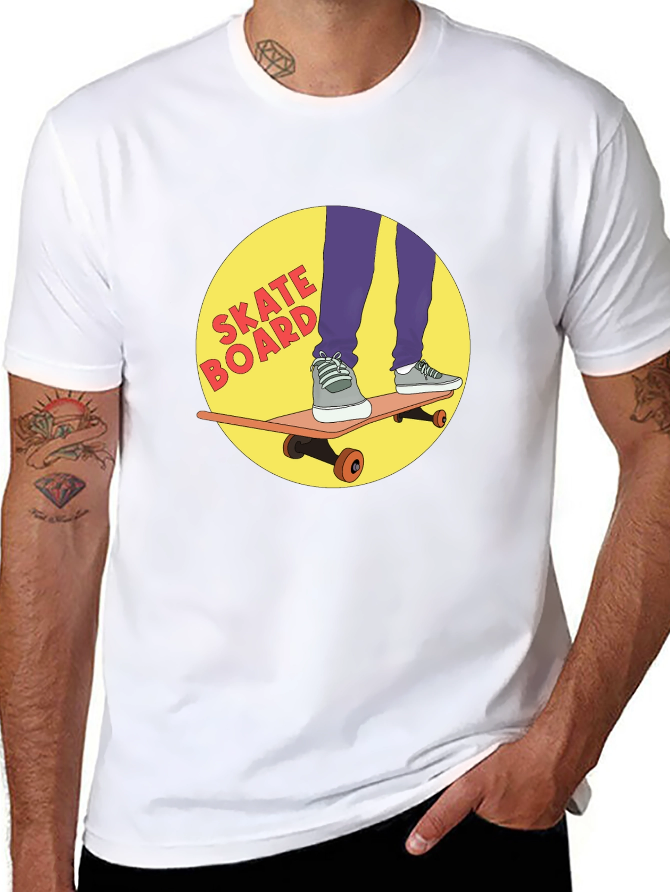 Skateboard Graphic Tee - Cool Skateboarding T-Shirt