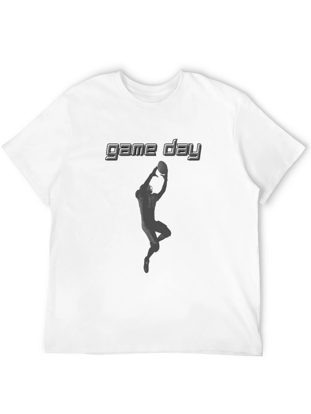Game Day Football Receiver Graphic T-Shirt