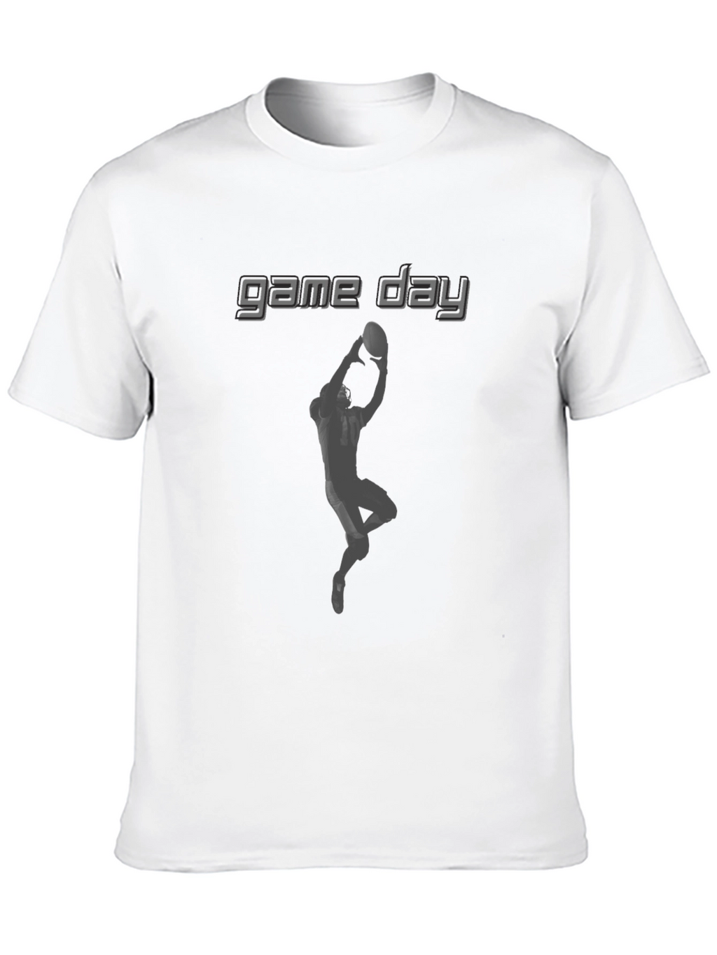Game Day Football Receiver Graphic T-Shirt