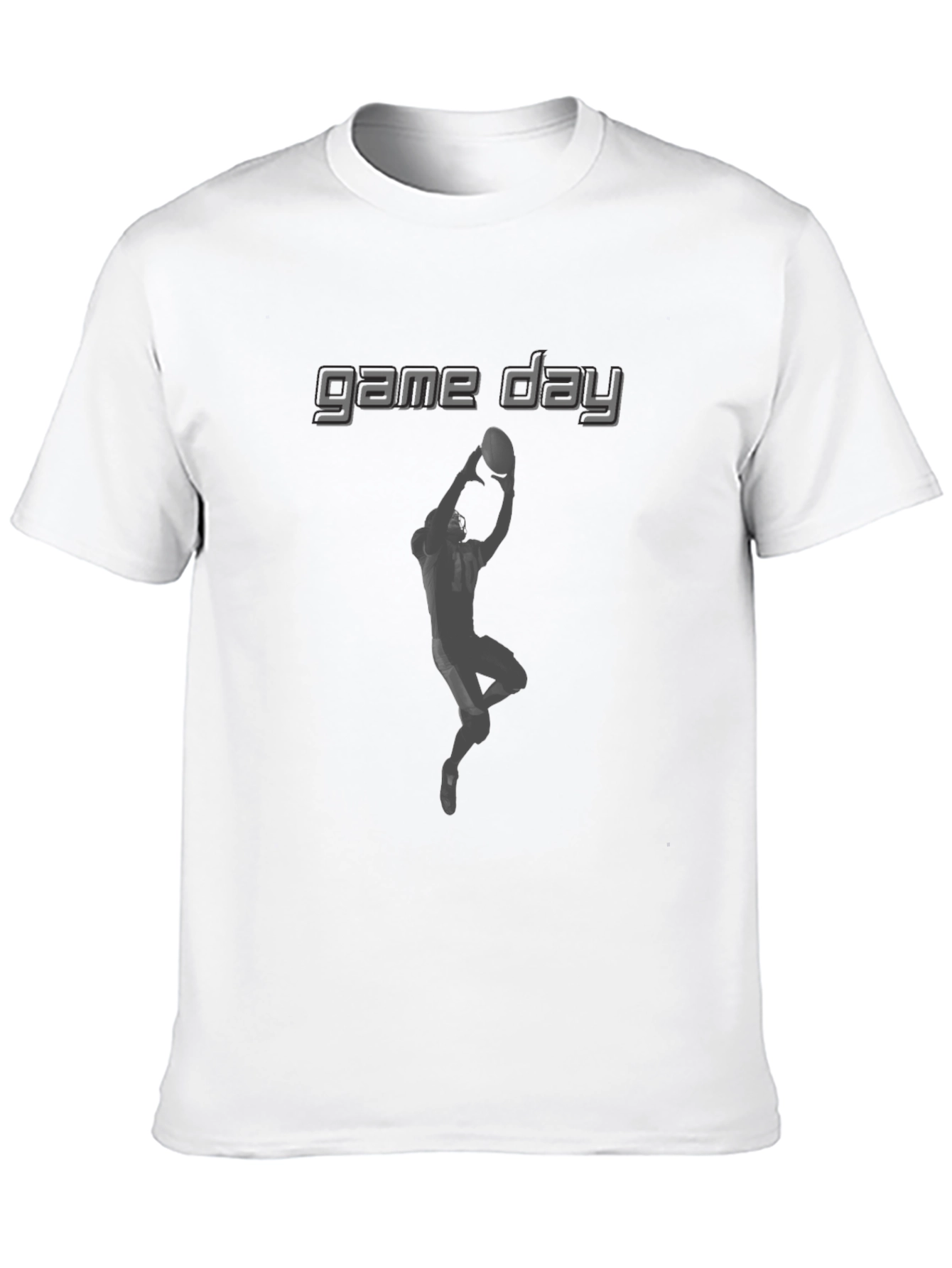 Game Day Football Receiver Graphic T-Shirt