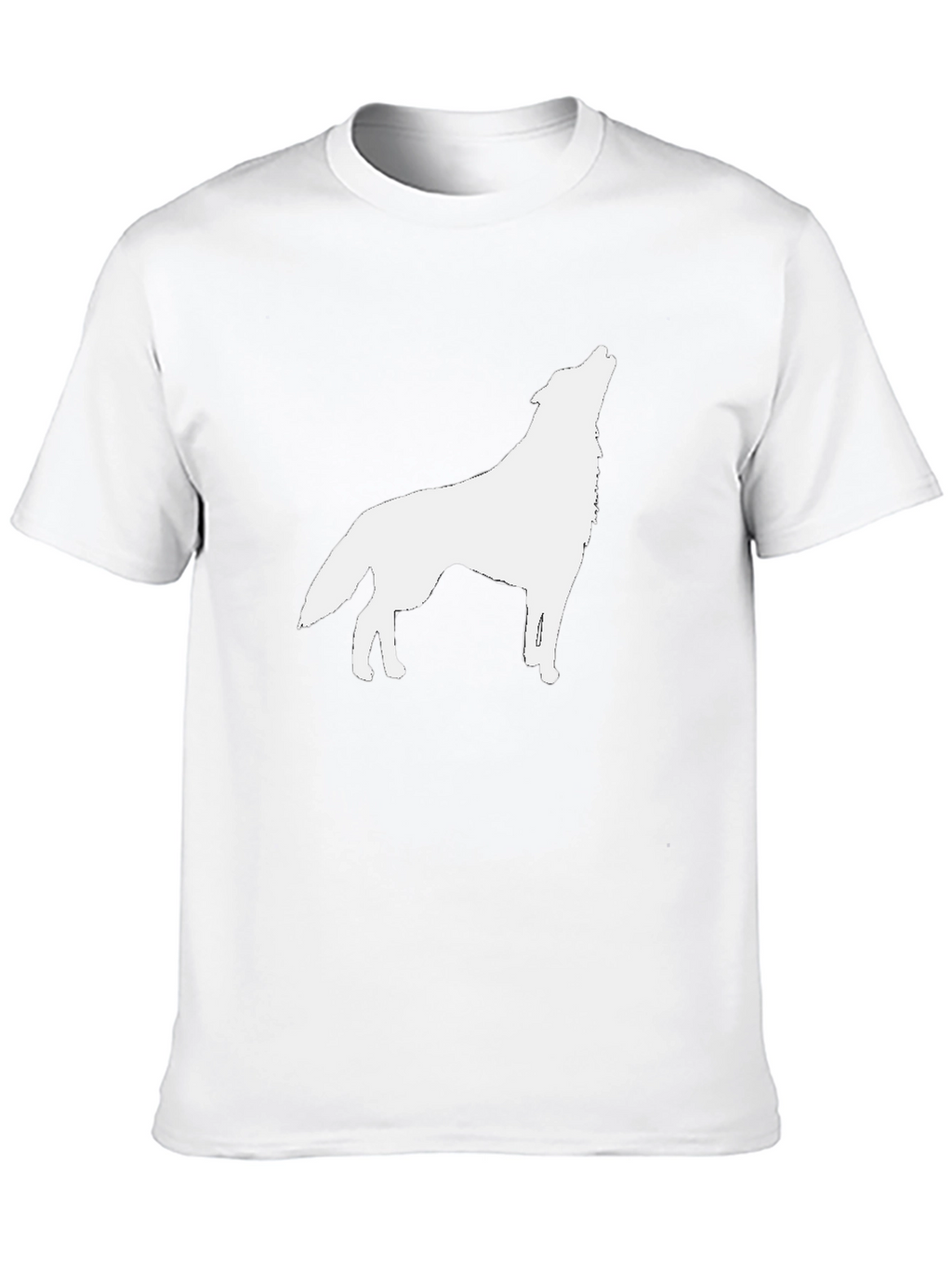 Wolf Howl Graphic Tee - Black Cotton T-Shirt