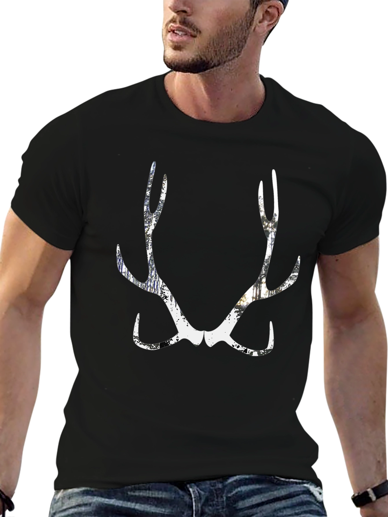 Antler Graphic T-Shirt - Urban Style