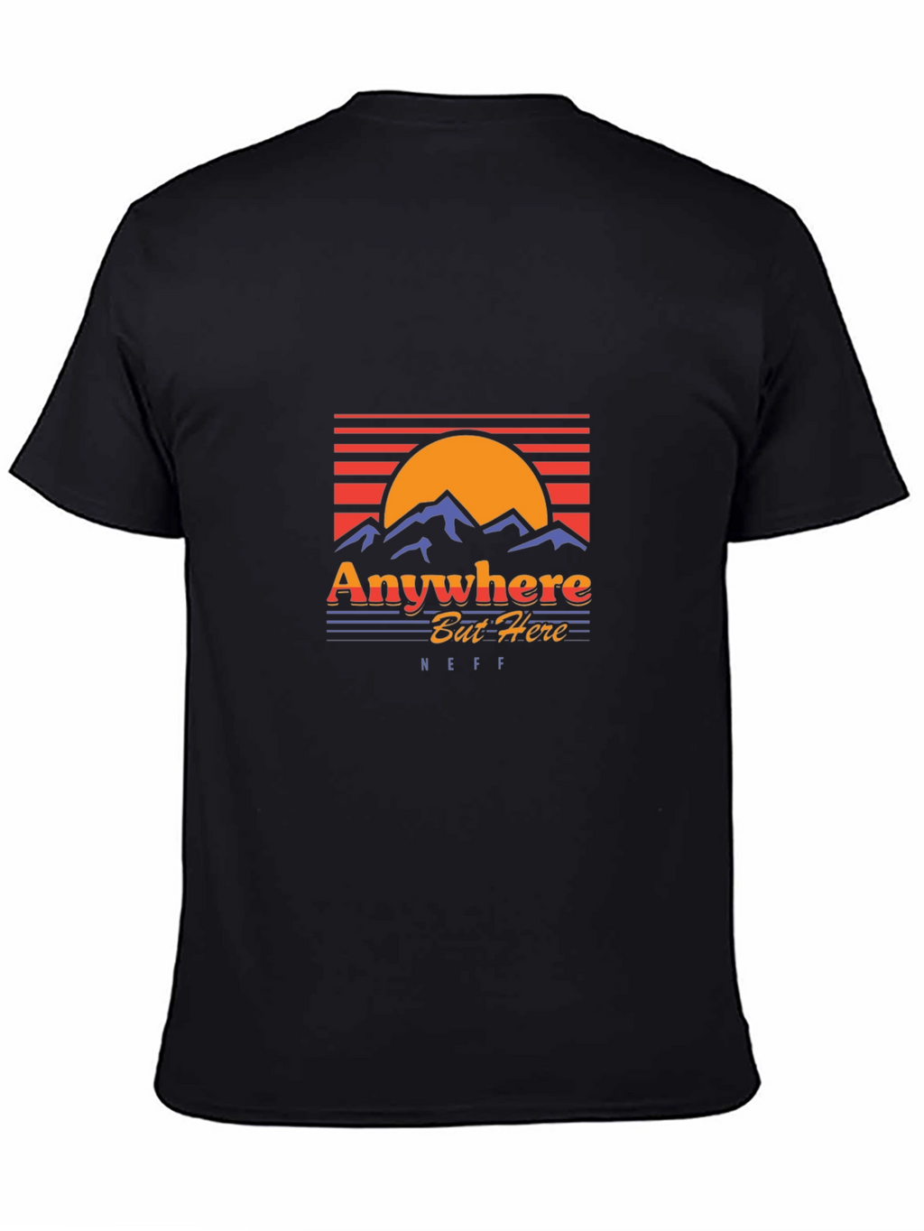 Anywhere But Here Black Graphic Tee - NEFF