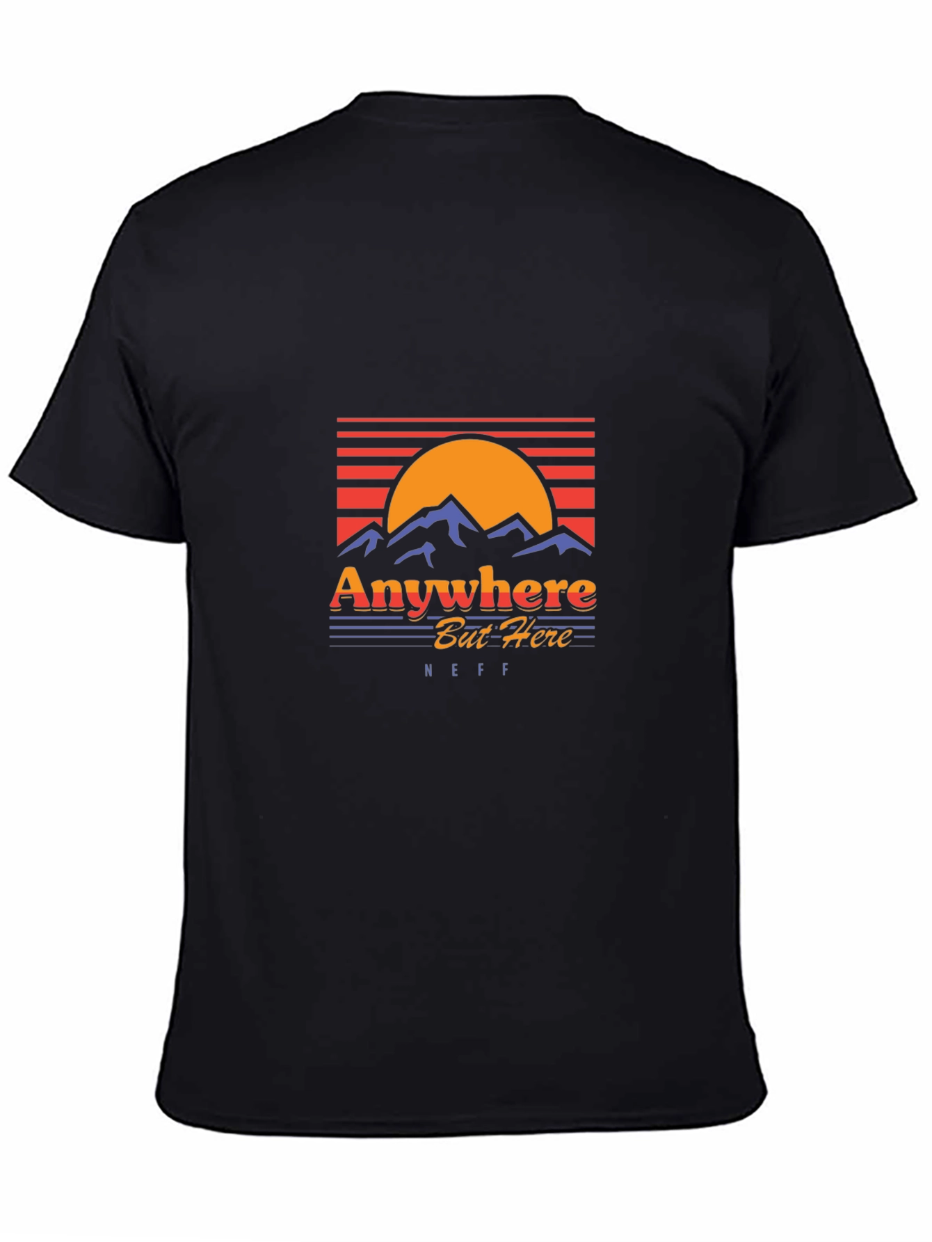 Anywhere But Here Black Graphic Tee - NEFF