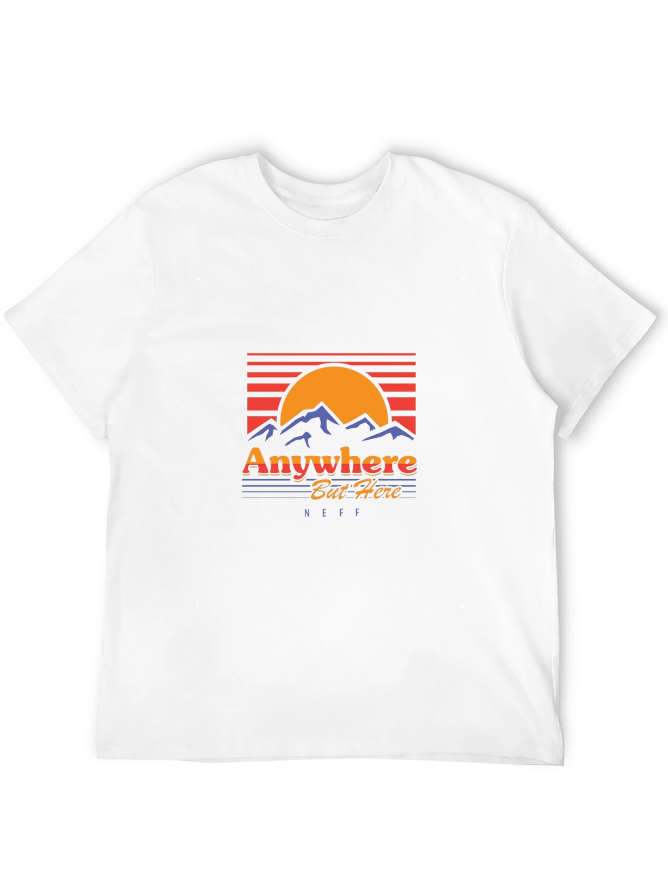 Anywhere But Here Black Graphic Tee - NEFF
