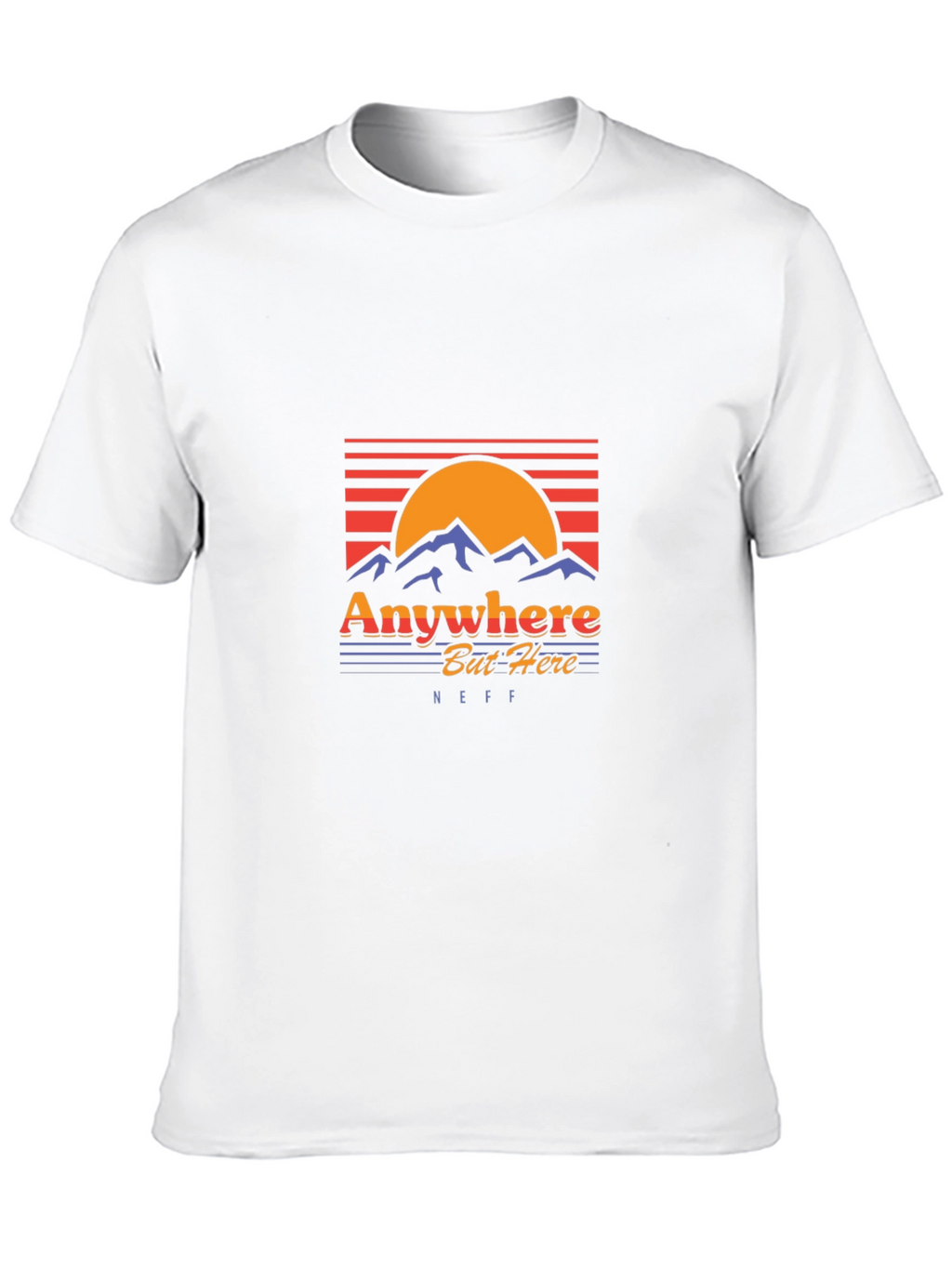 Anywhere But Here Black Graphic Tee - NEFF