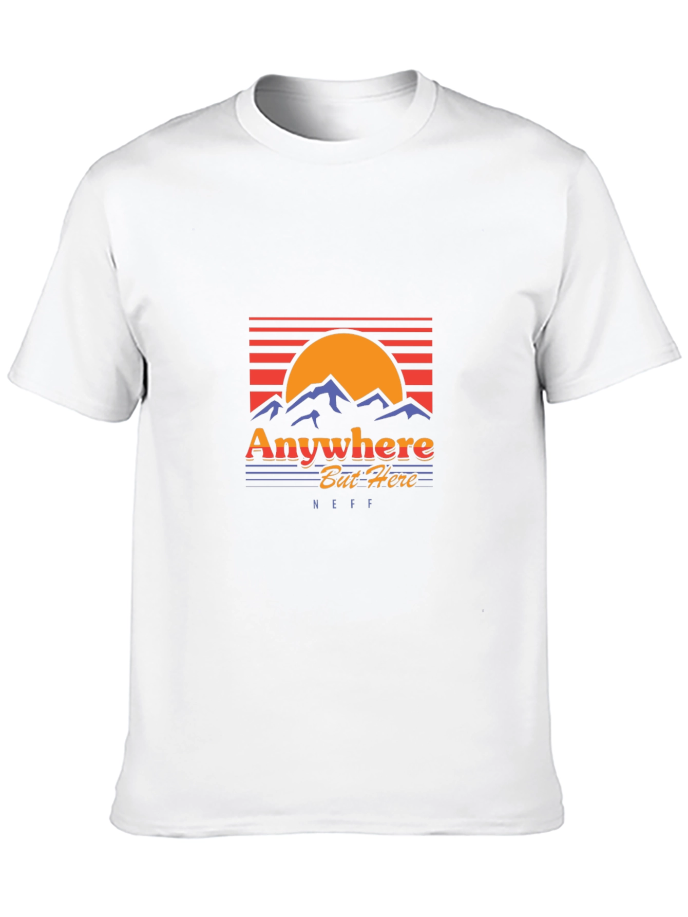 Anywhere But Here Black Graphic Tee - NEFF