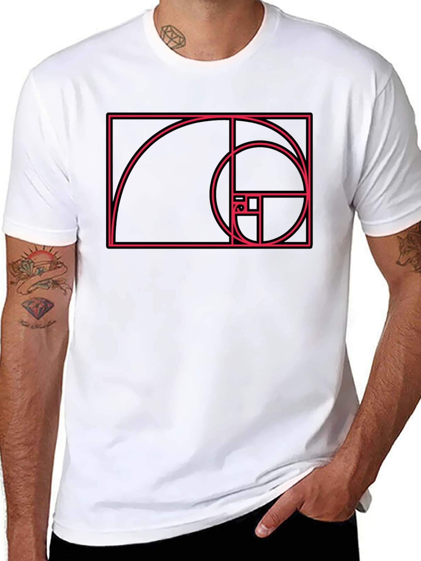 Golden Ratio Black Graphic Tee