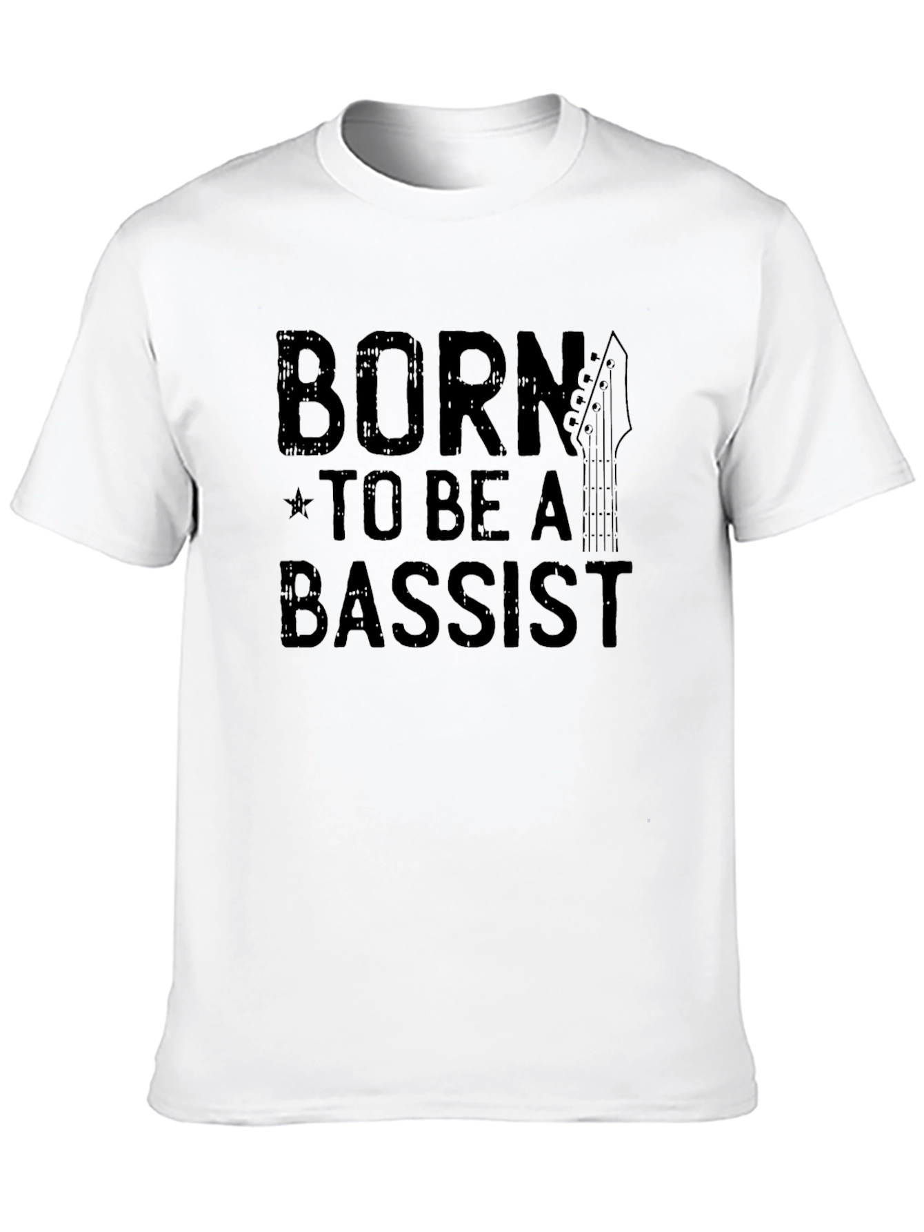 Born to be a Bassist Black Graphic Tee