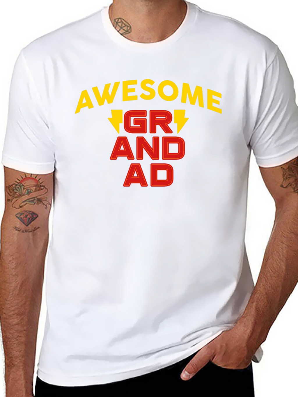 Awesome Grandad T-Shirt Black