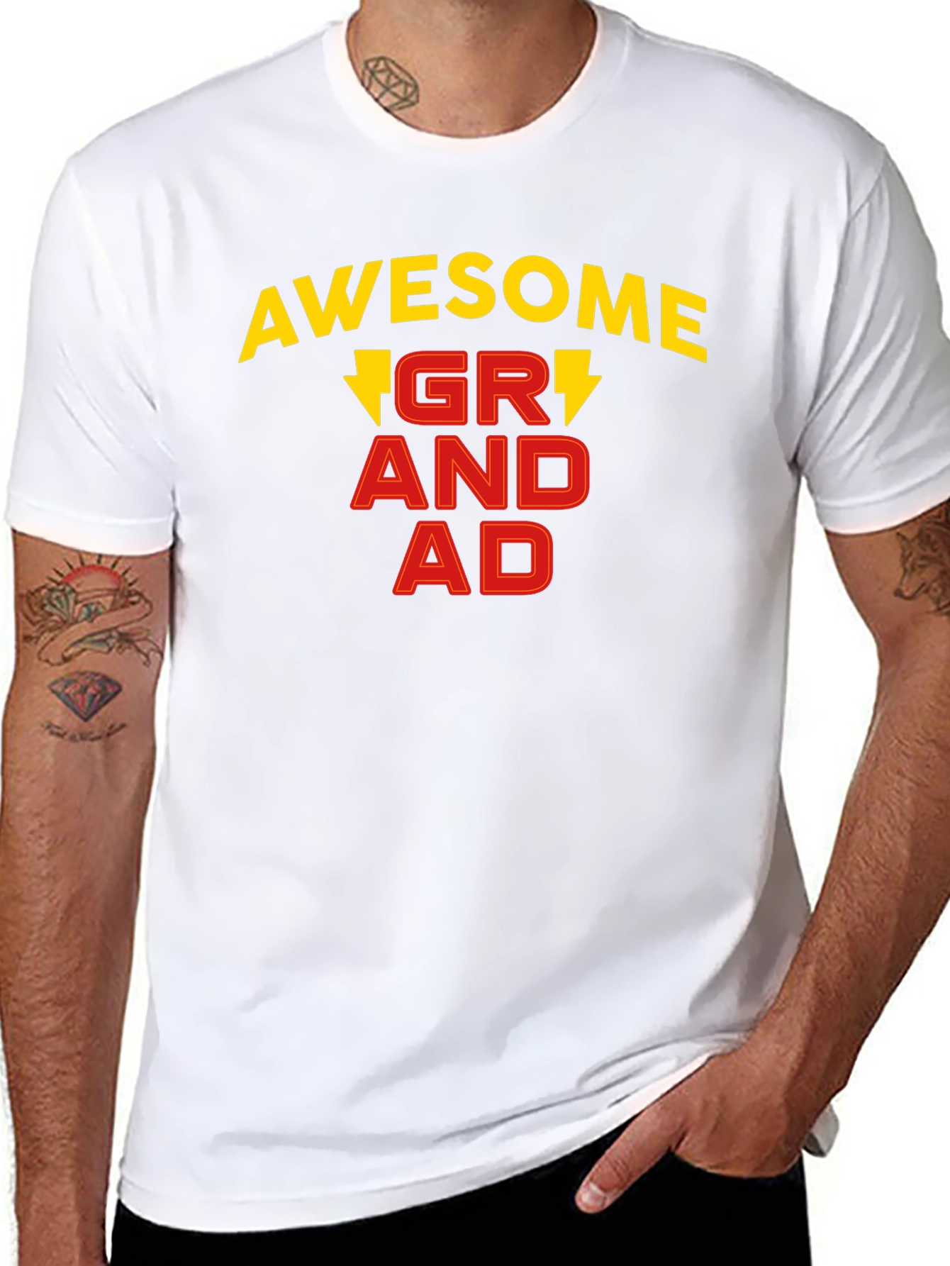 Awesome Grandad T-Shirt Black