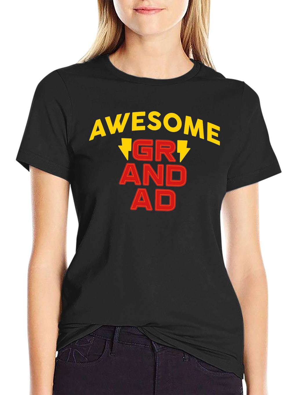 Awesome Grandad T-Shirt Black