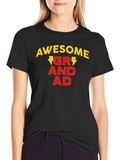 Awesome Grandad T-Shirt Black