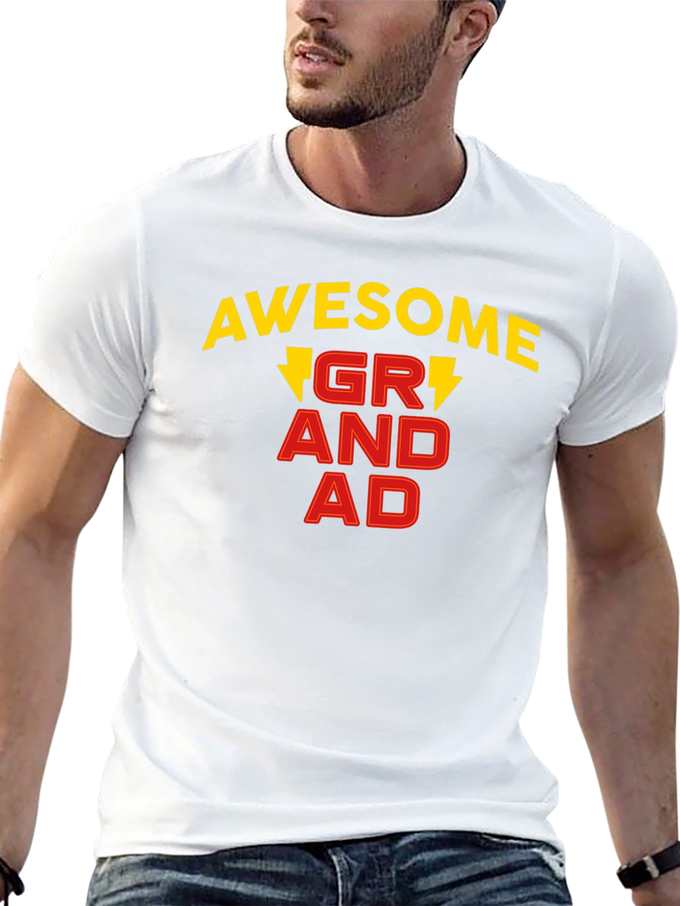 Awesome Grandad T-Shirt Black