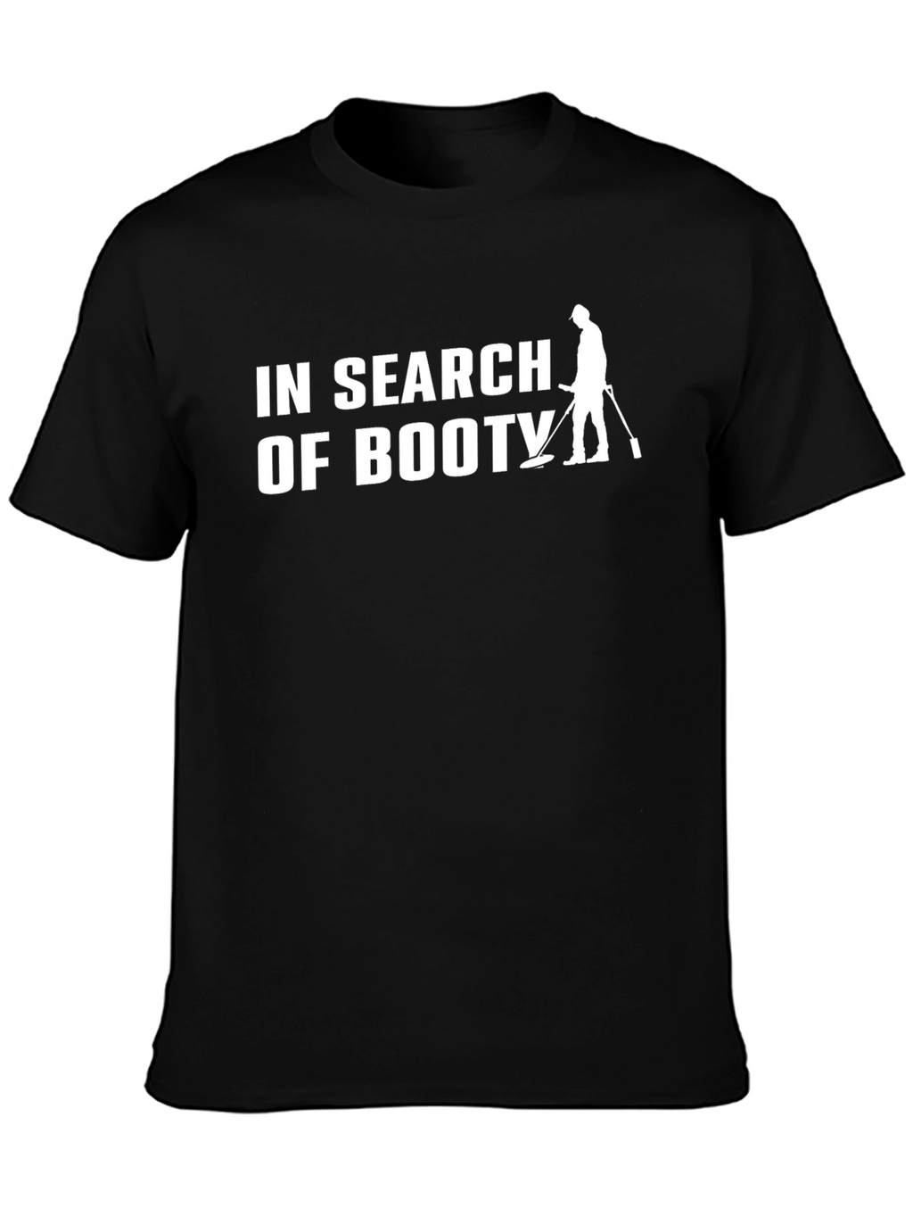 In Search of Booty Black Graphic Tee